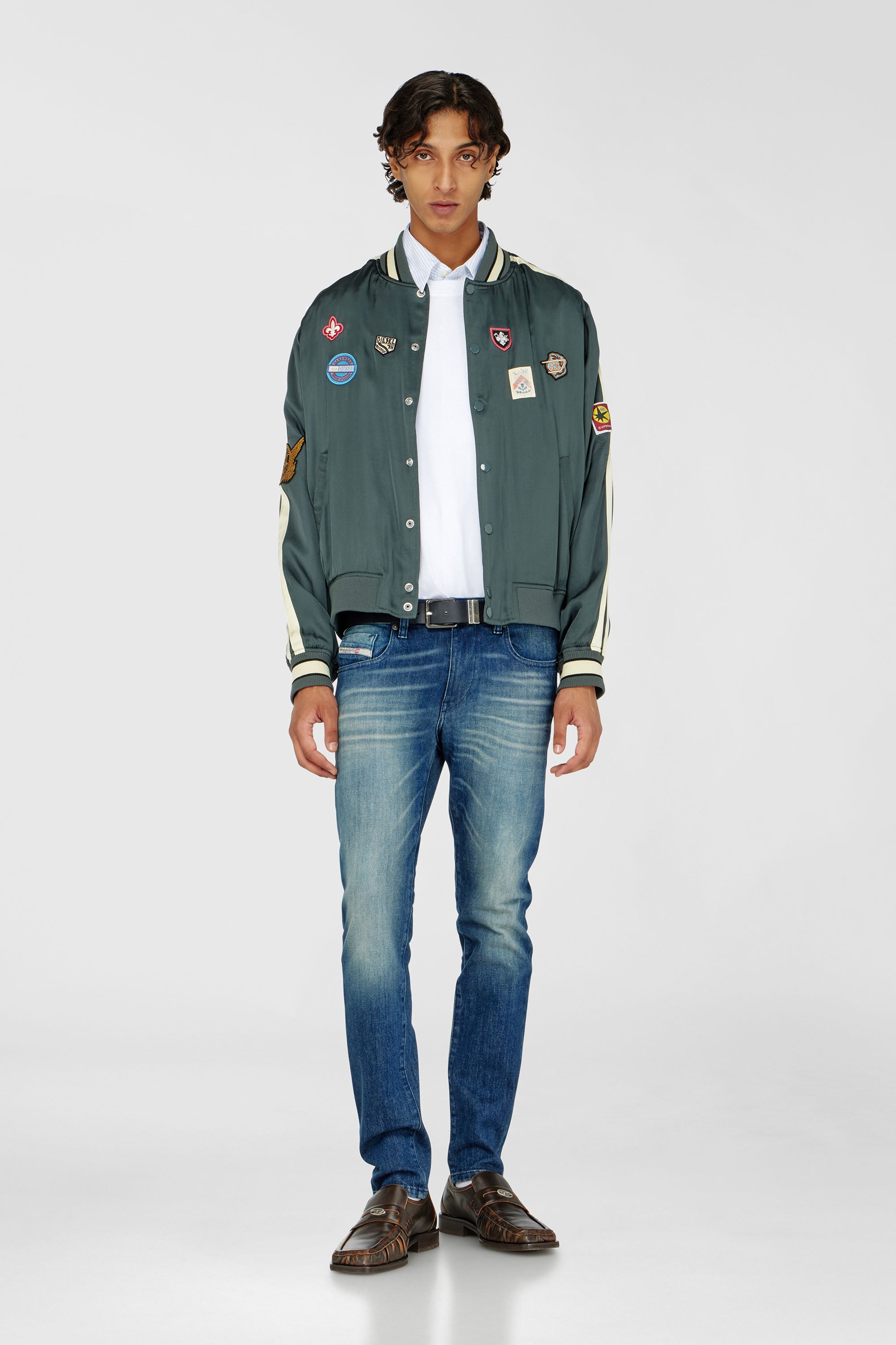 Diesel - Slim Jeans 2019 D-Strukt 0KBBR Uomo, Blu Scuro - Image 2