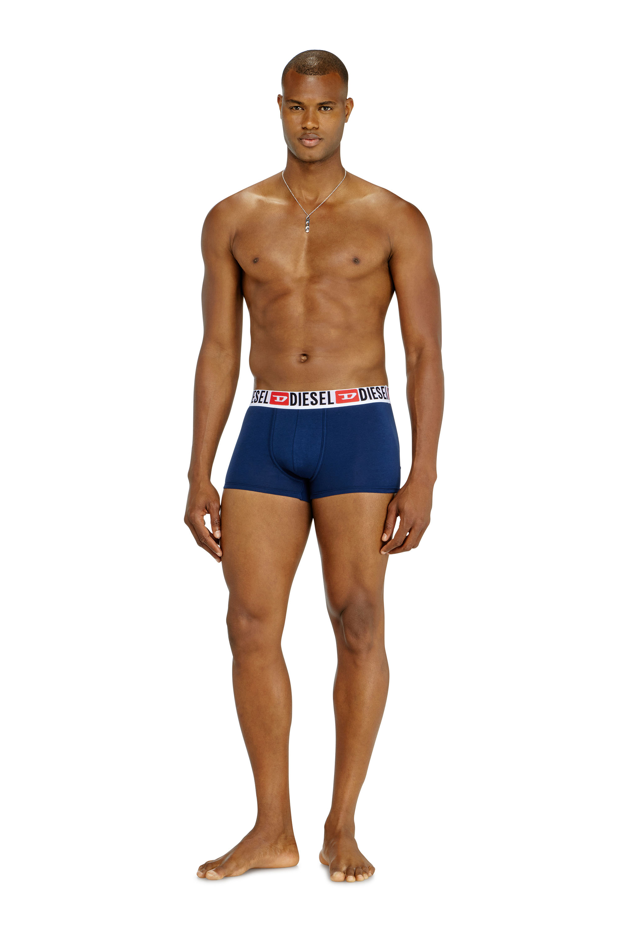 Diesel - UMBX-DAMIENTHREEPACK, Set da tre boxer con elastico in vita con logo all-over Uomo in Multicolor - 3