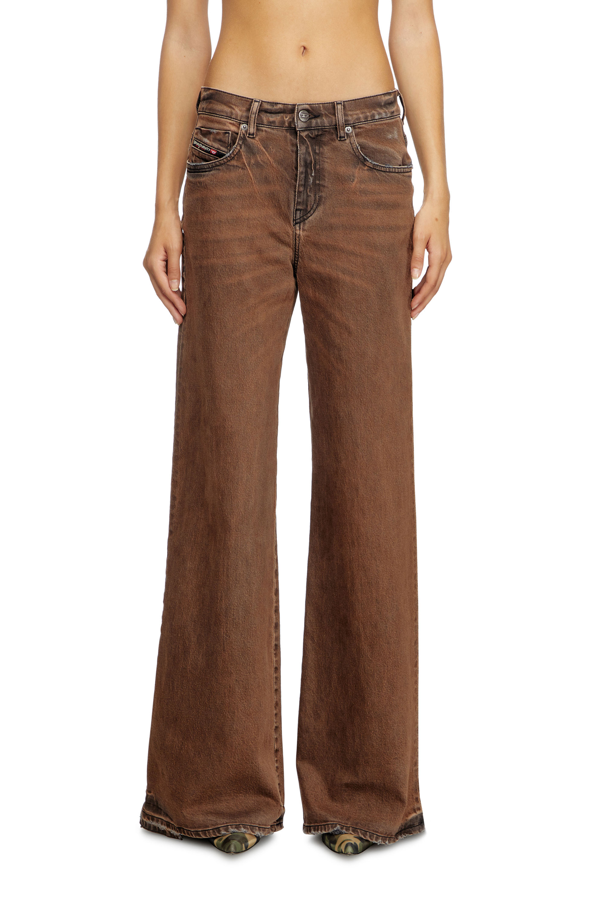 Diesel - Flare Jeans 1978 D-Akemi 09L24 Donna, Marrone - Image 1