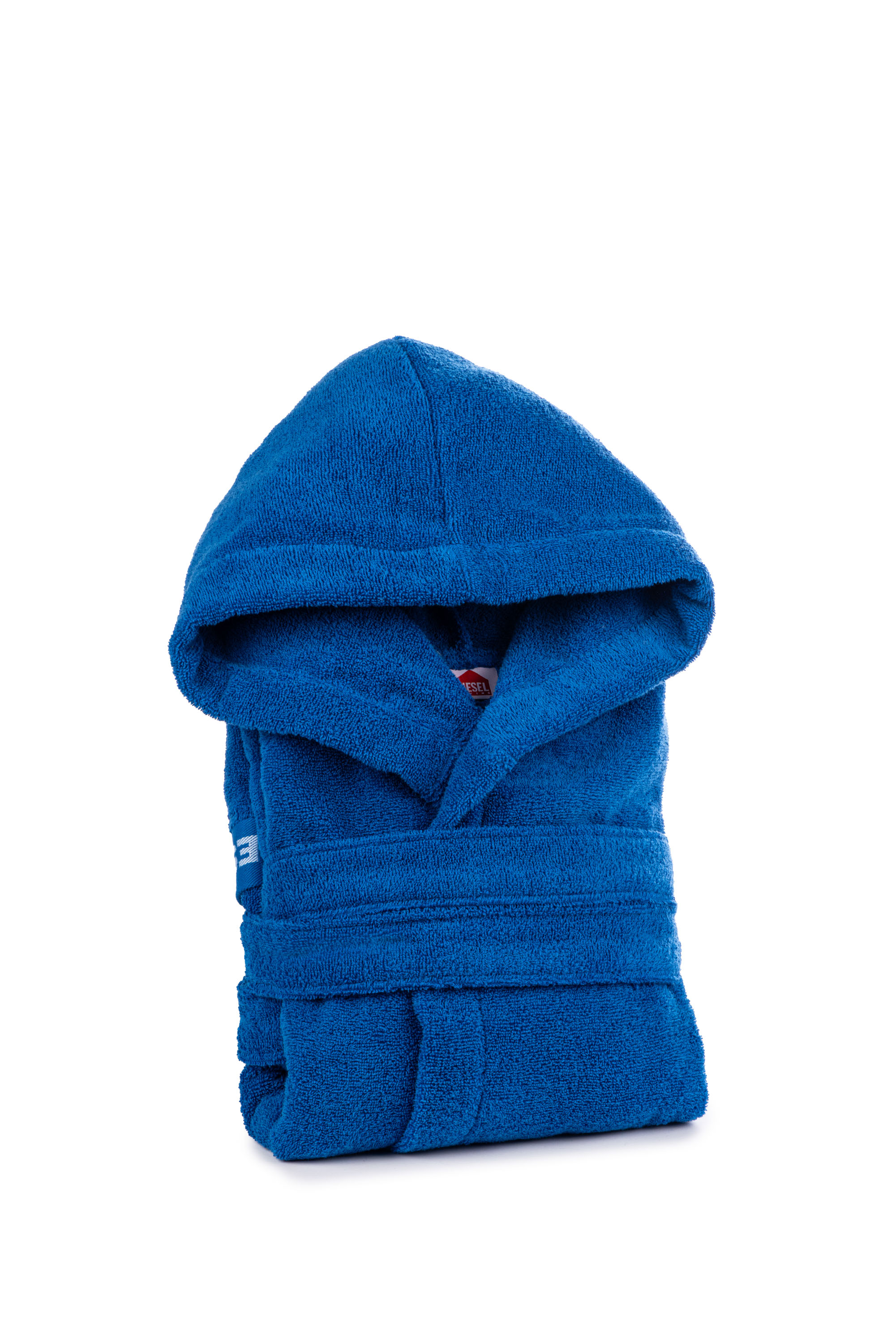 Diesel - 1015102 LOGO-COTTON BATHROBE SIZE S BLUE, Accappatoio in Spugna di Cotone, taglia S Unisex in Blu - 1