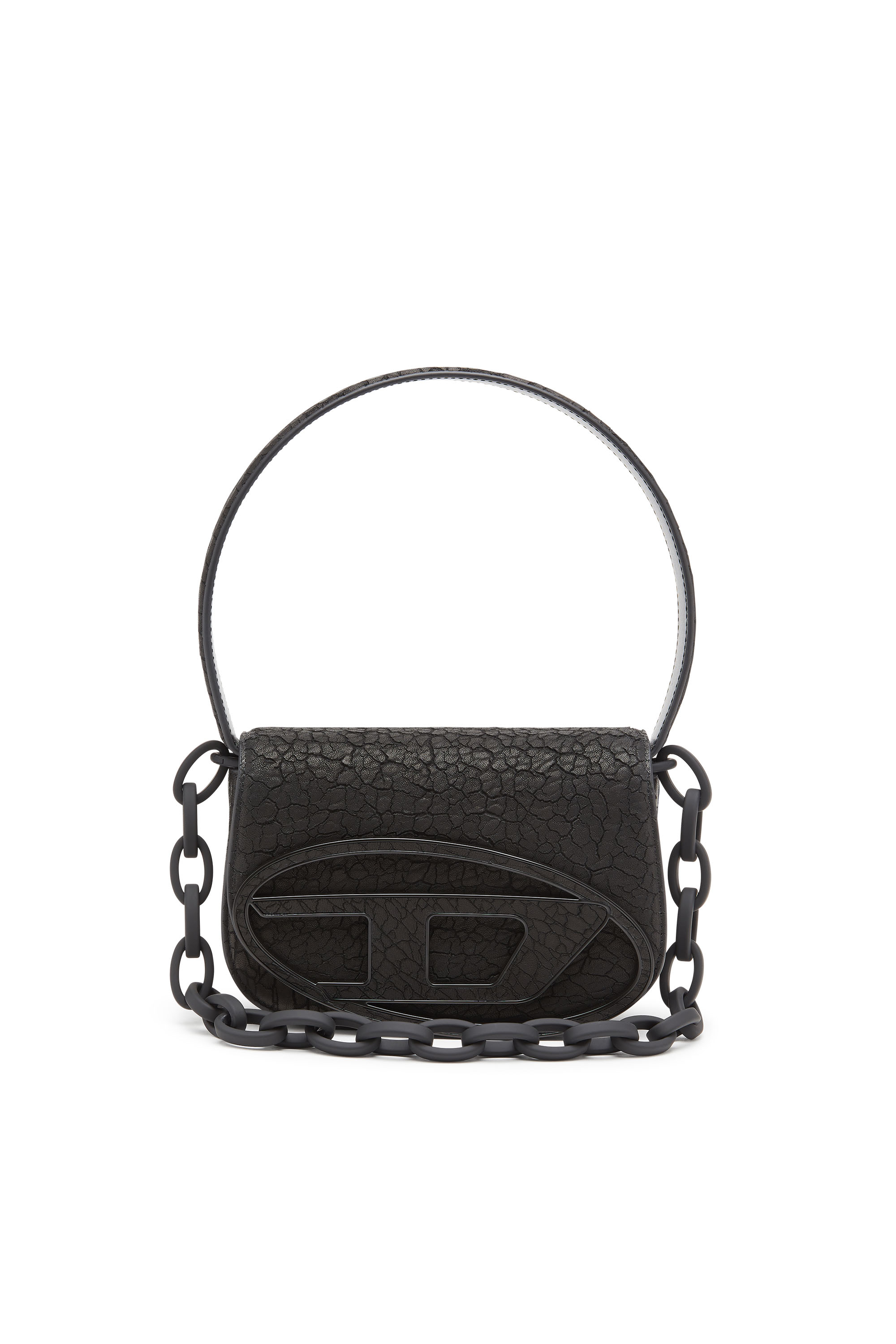 Diesel - 1DR, 1DR-Iconica borsa a spalla in pelle arida Donna in Nero - 2