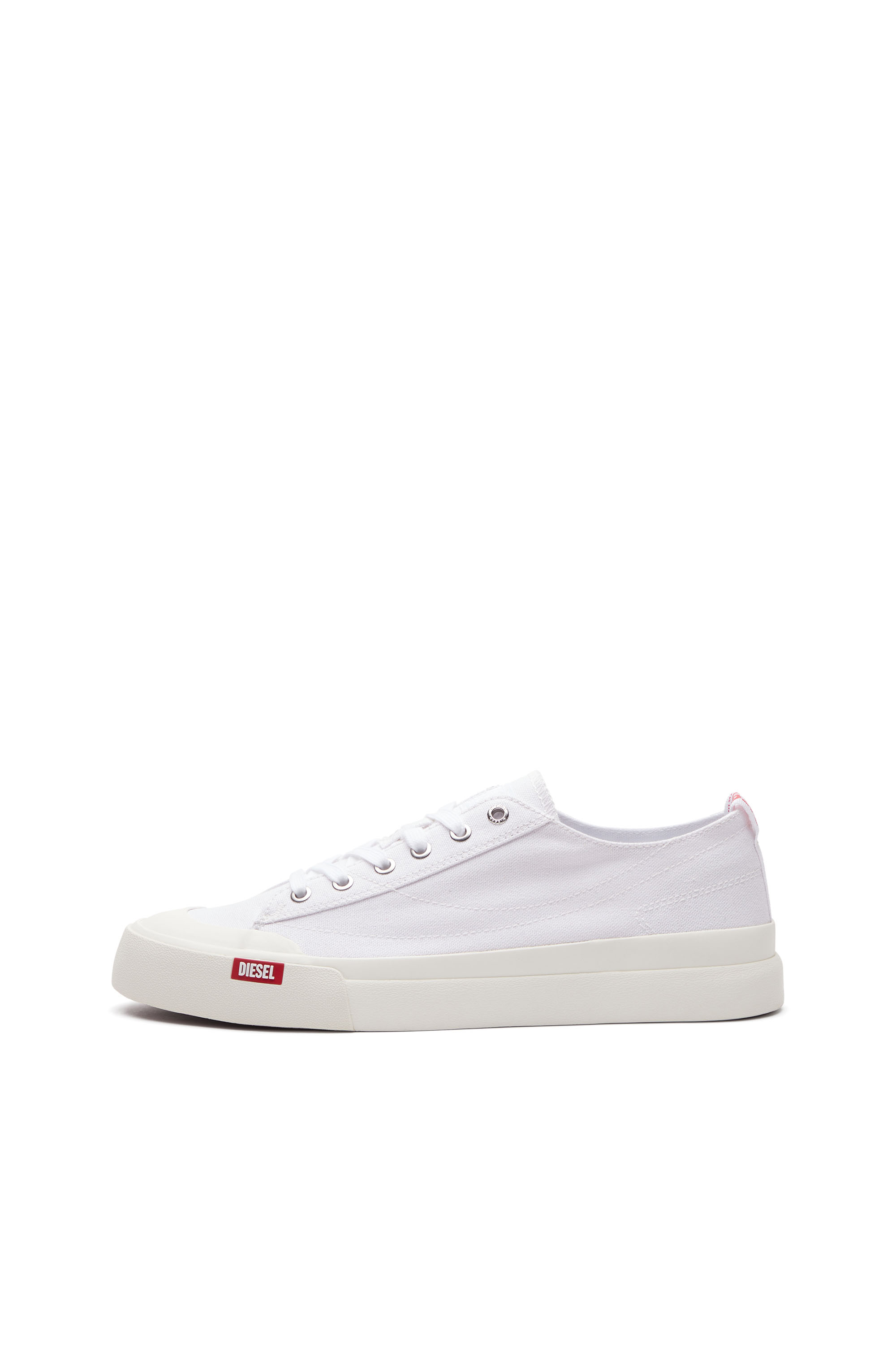 Diesel - S-ATHOS LOW W, S-Athos Low-Sneaker in canvas Donna in Bianco - 7