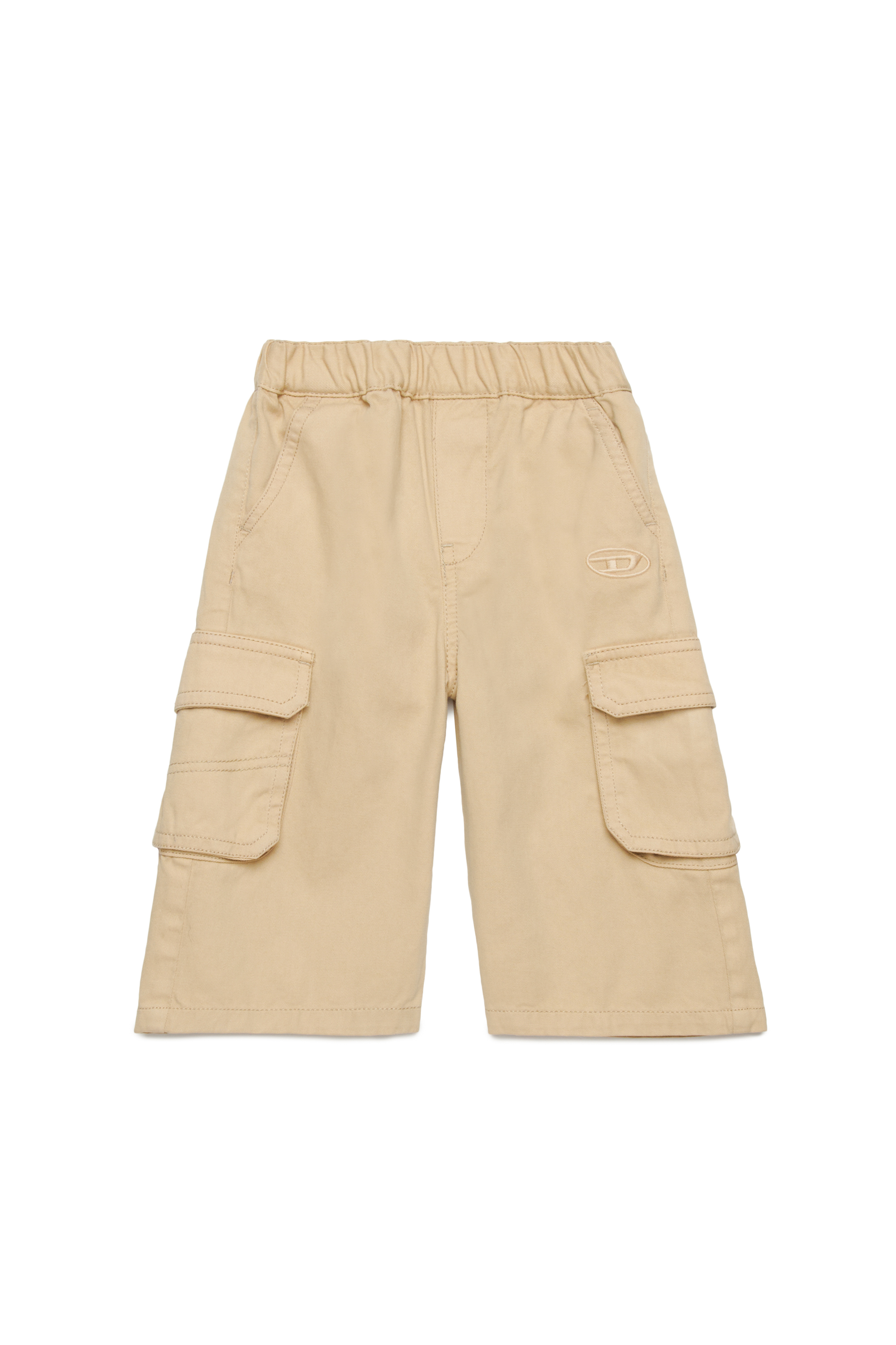 Diesel - PRATIB, Pantaloni cargo in gabardine di cotone Donna in Marrone - 1