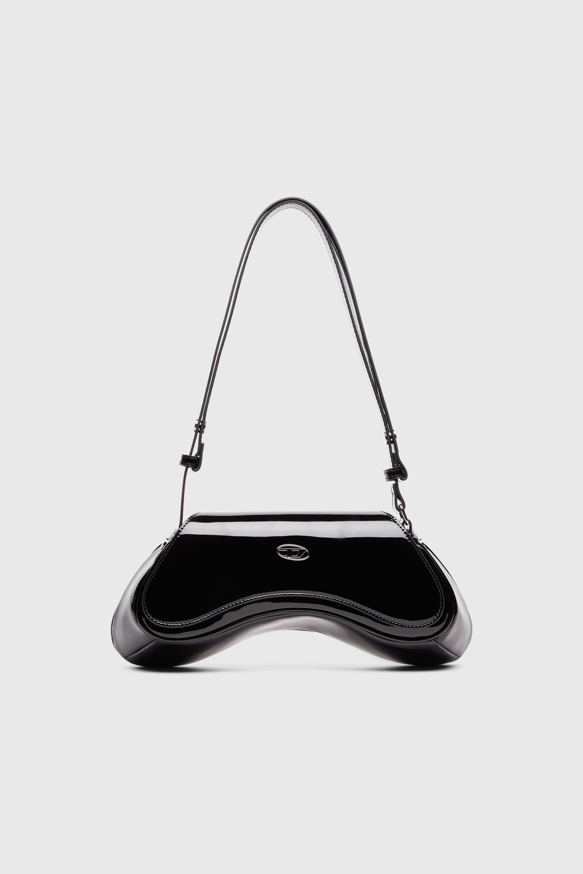Diesel - PLAY CROSSBODY, Play-Borsa crossbody lucida Donna in Nero - 1