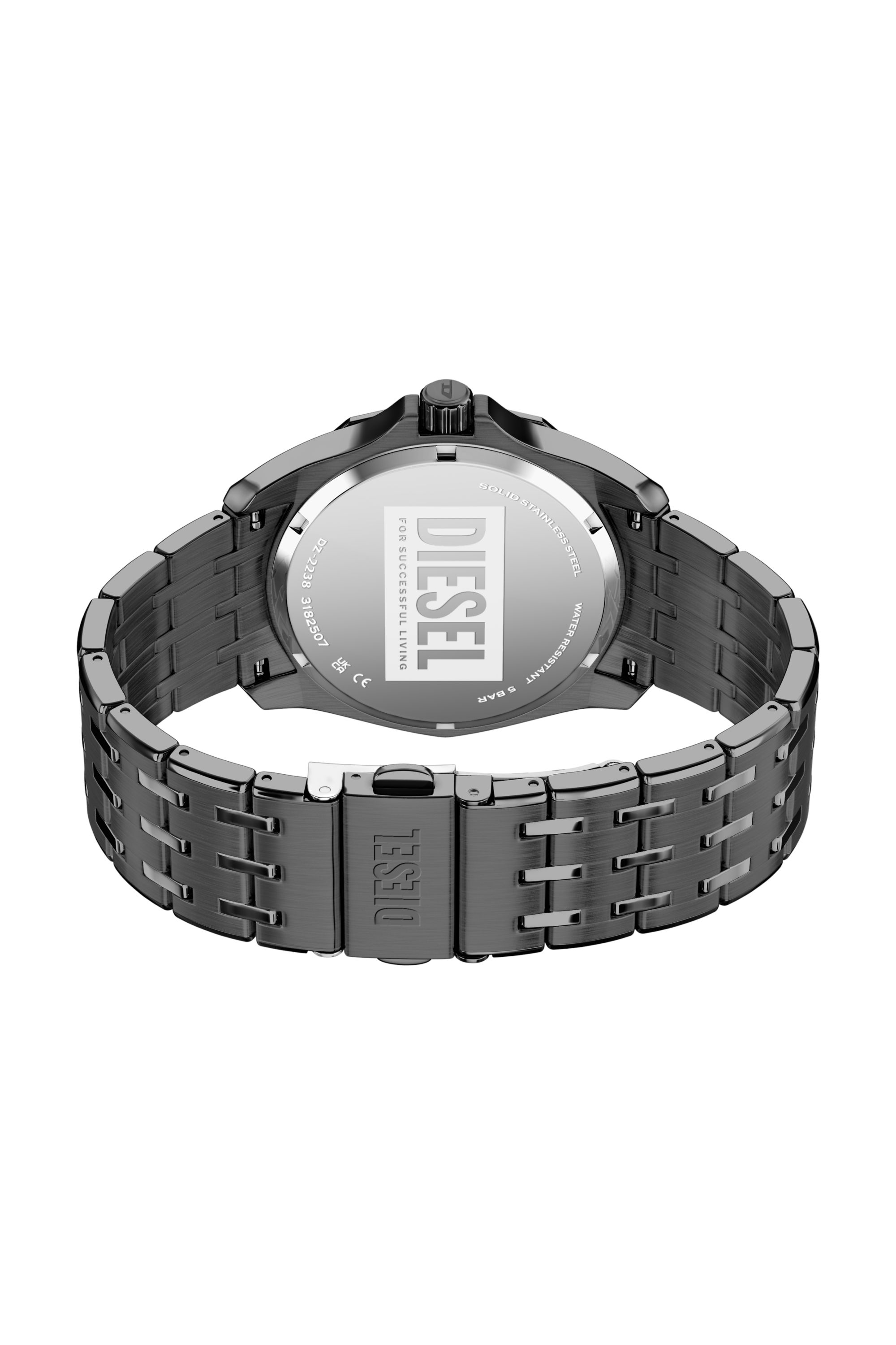 Diesel - DZ2238 WATCH, Orologio Stinger in acciaio gunmetal Uomo in Grigio - 5
