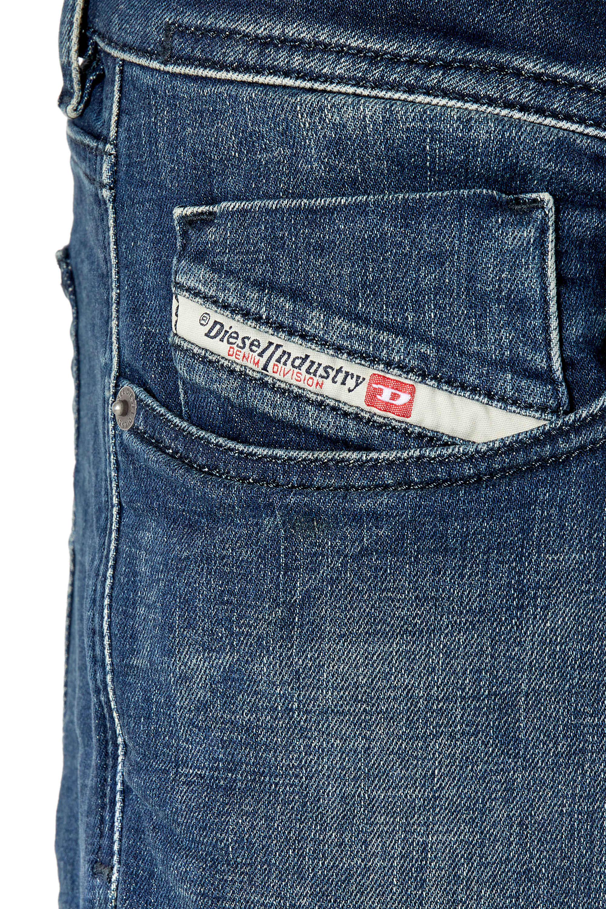 Diesel - 1979 Sleenker 09F58 Skinny Jeans, Blu Scuro - Image 3