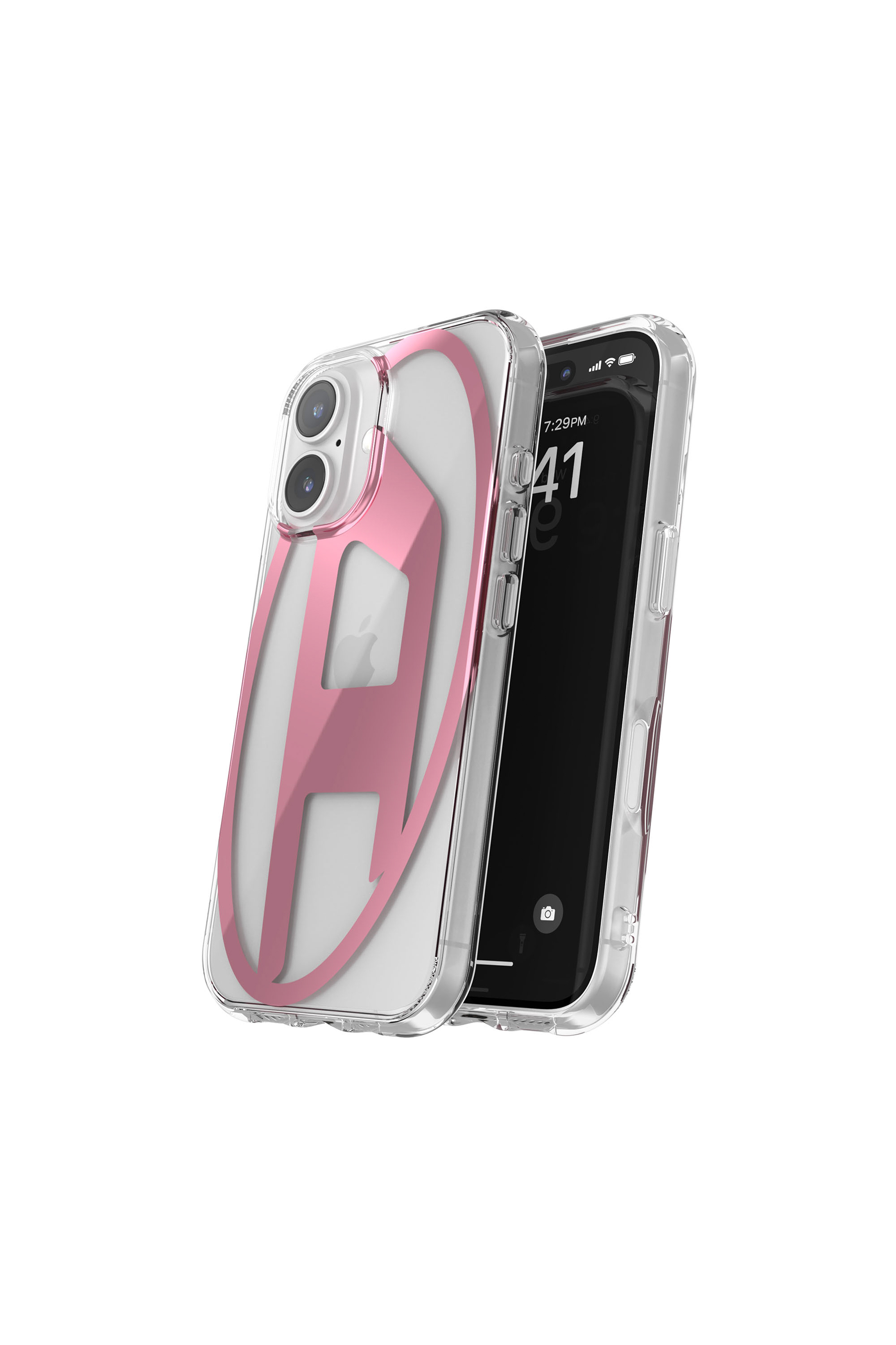 Diesel - 60143 AOP CASE, Cover Oval D per iP 16 Pro Unisex in Rosa - 2