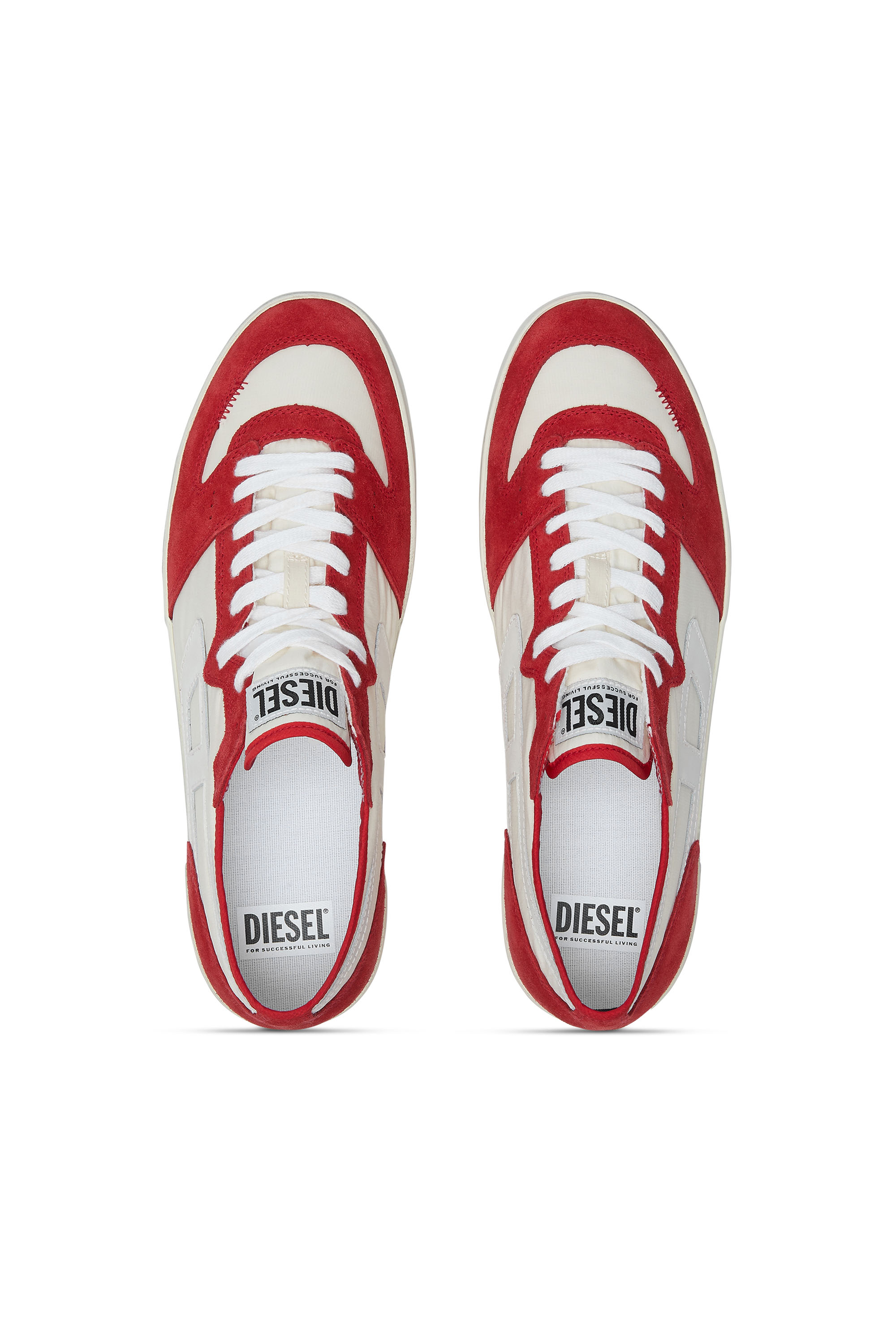 Diesel - S-LEROJI D-1 LOW, Sneaker in ripstop imbottito e suede Uomo in Multicolor - 5