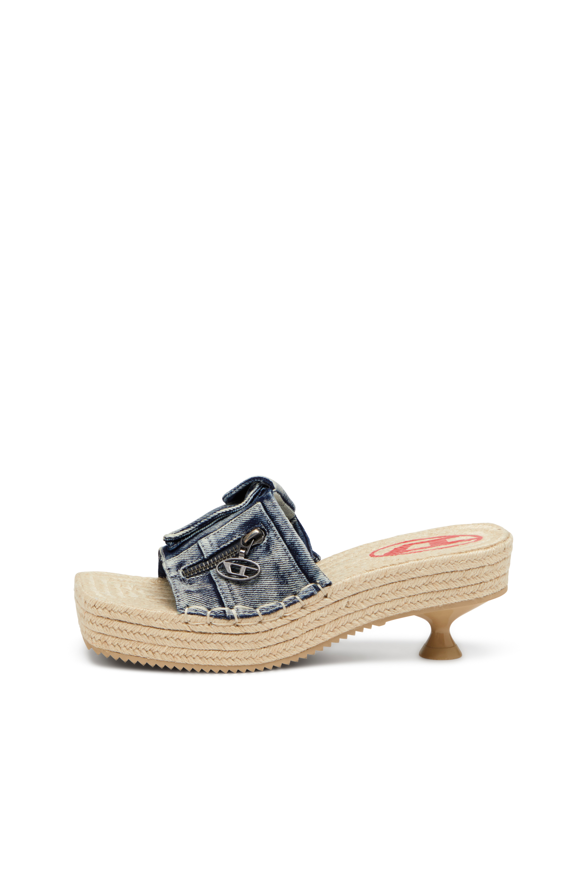 Diesel - D-IBIZA 40 PCK, D-Ibiza-Platform espadrilles in denim Donna in Blu - 7