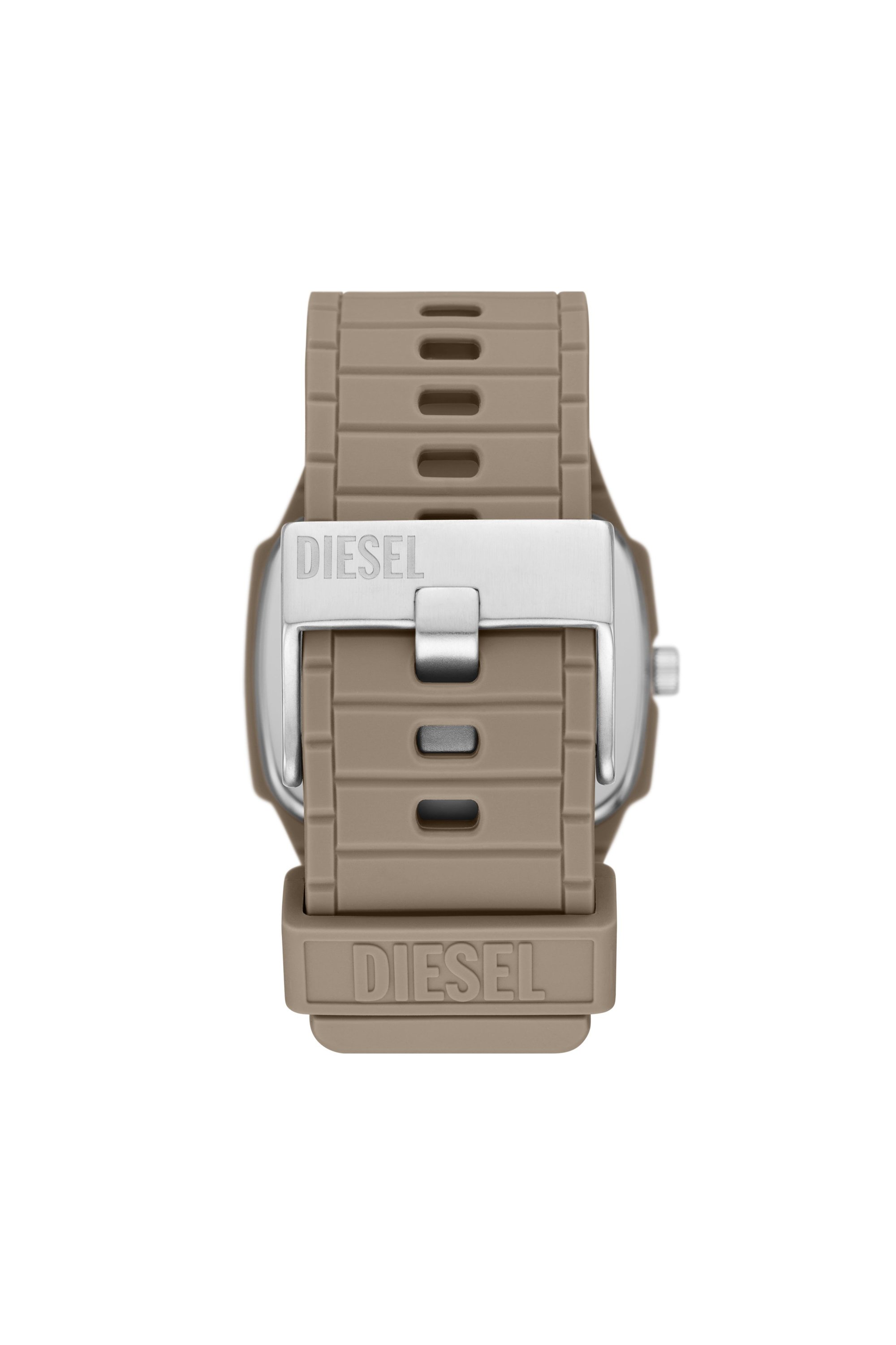 Diesel - DZ2167, Cliffhanger 2.0 con cinturino in silicone beige Uomo in Beige - 2