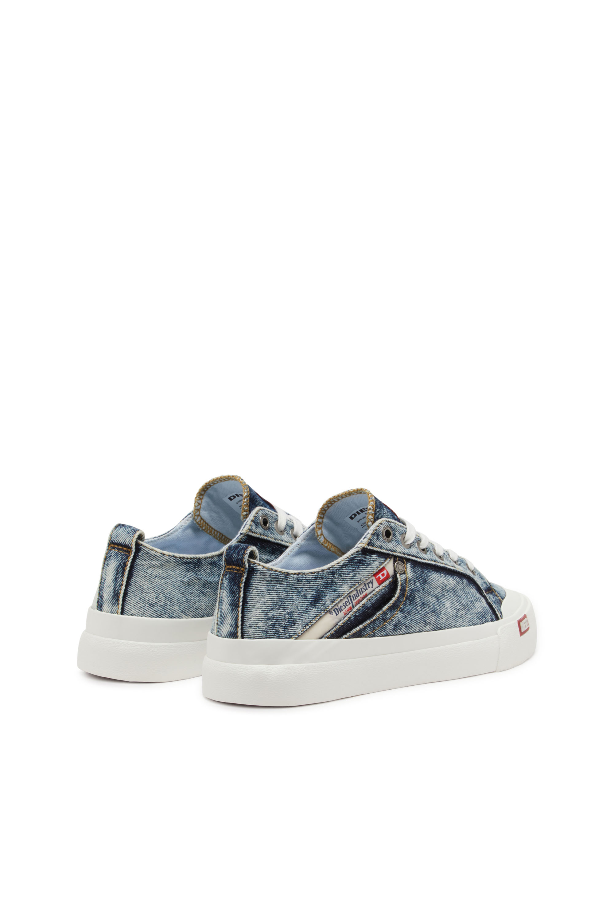 Diesel - S-ATHOS NMD LOW W, S-Athos-Sneaker in denim con taschino Donna in Blu - 3