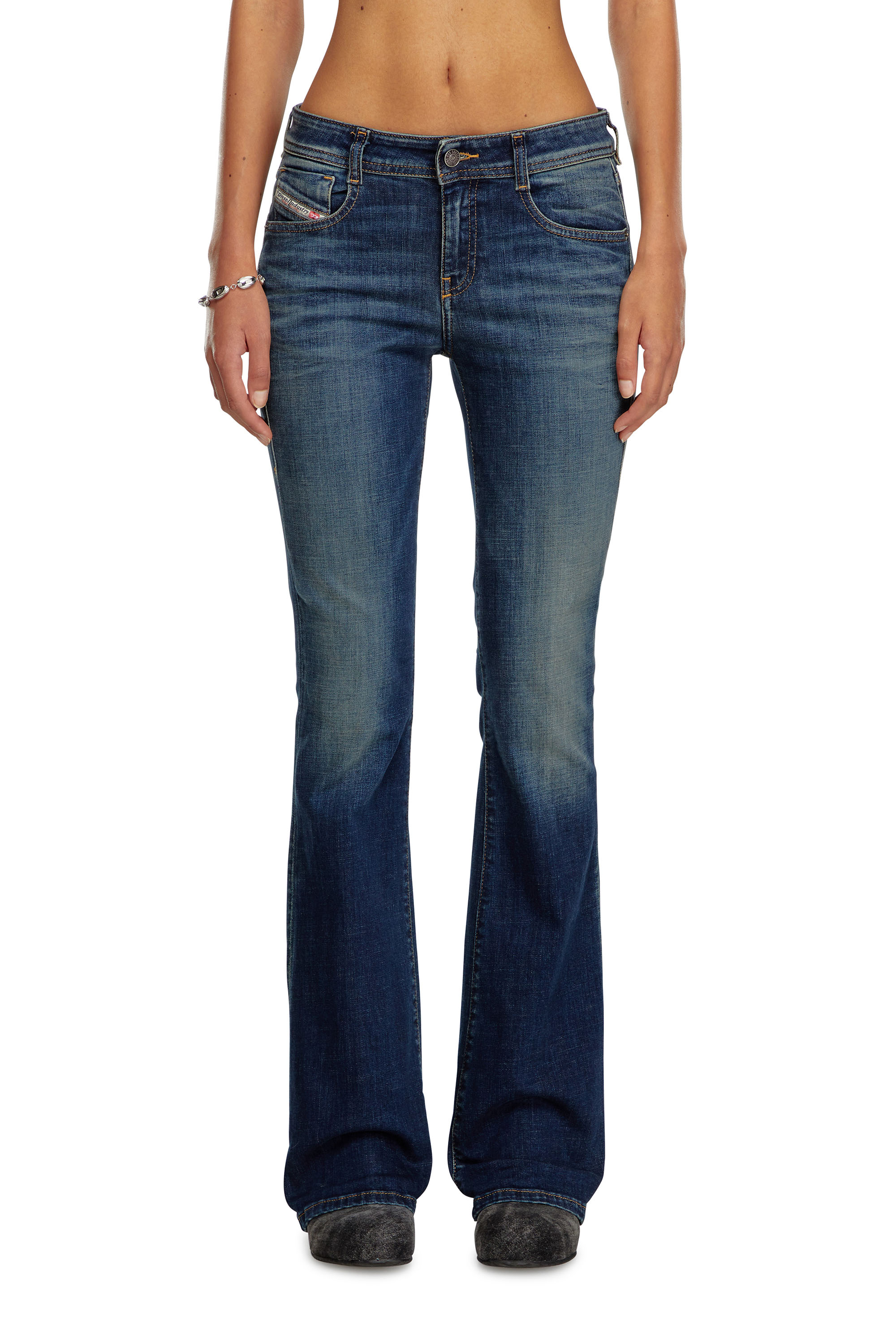 Diesel - Donna Bootcut and Flare Jeans 1969 D-Ebbey 09J20, Blu Scuro - Image 1