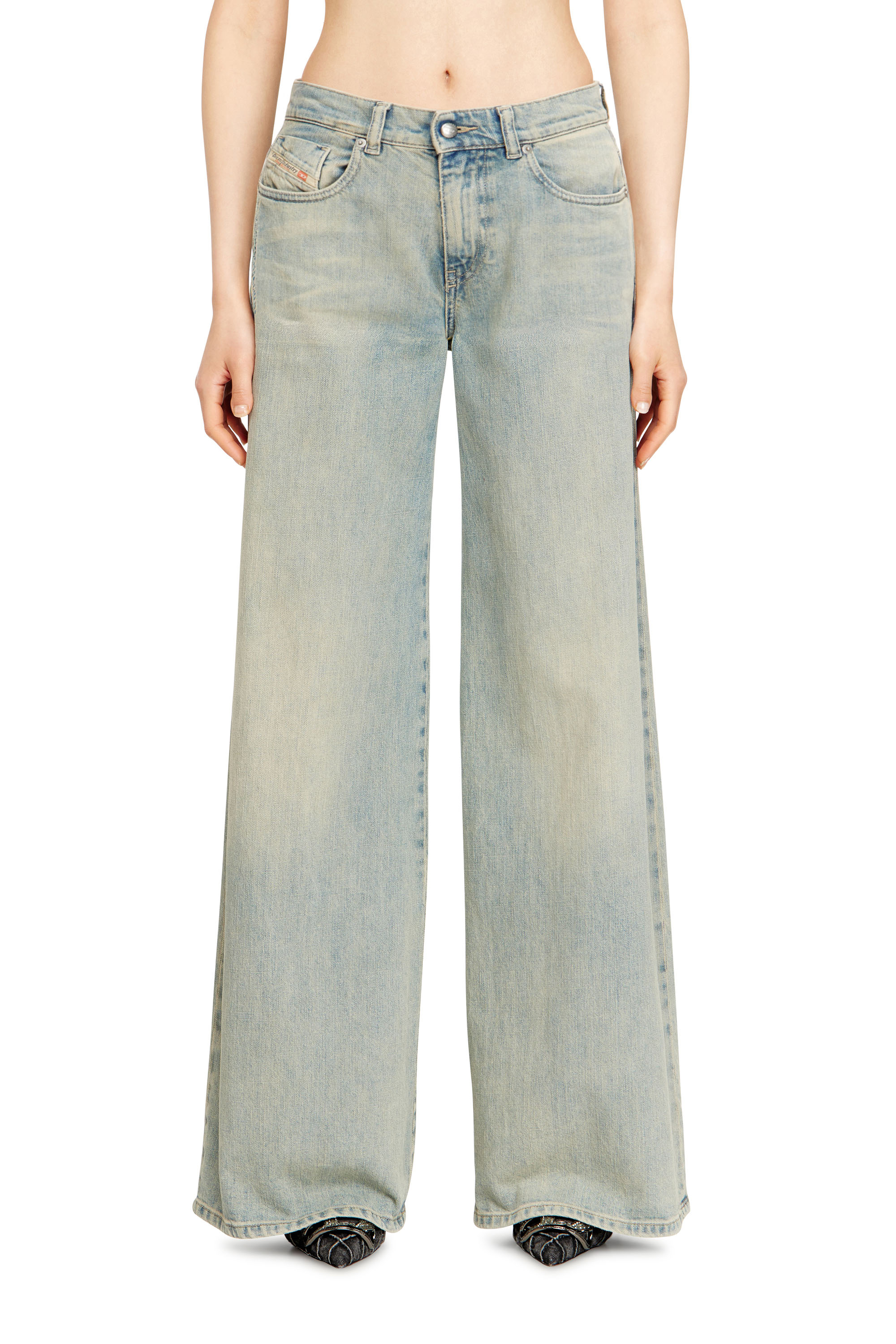 Diesel - Flare Jeans 1978 D-Akemi 09N33 Donna, Blu medio - Image 1