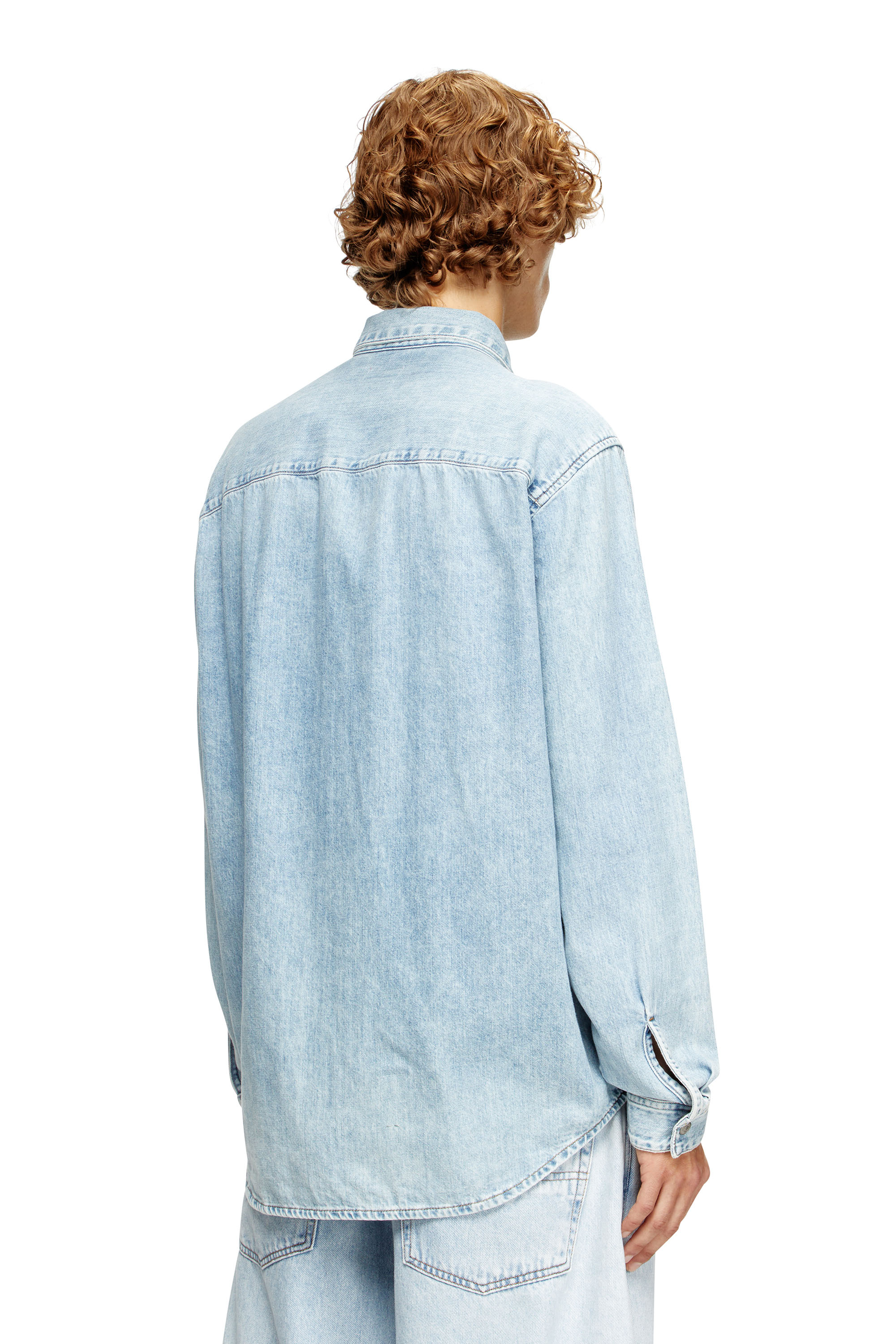 Diesel - D-SIMPLY, Camicia in denim Uomo in Blu - 4