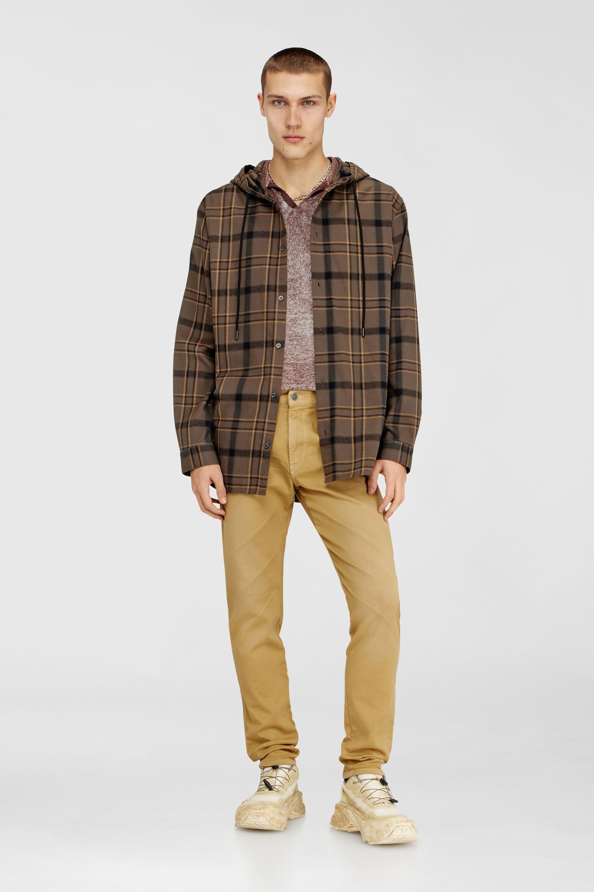 Diesel - Slim 2062 D-Strukt Joggjeans&reg; 0670M Uomo, Beige - Image 2