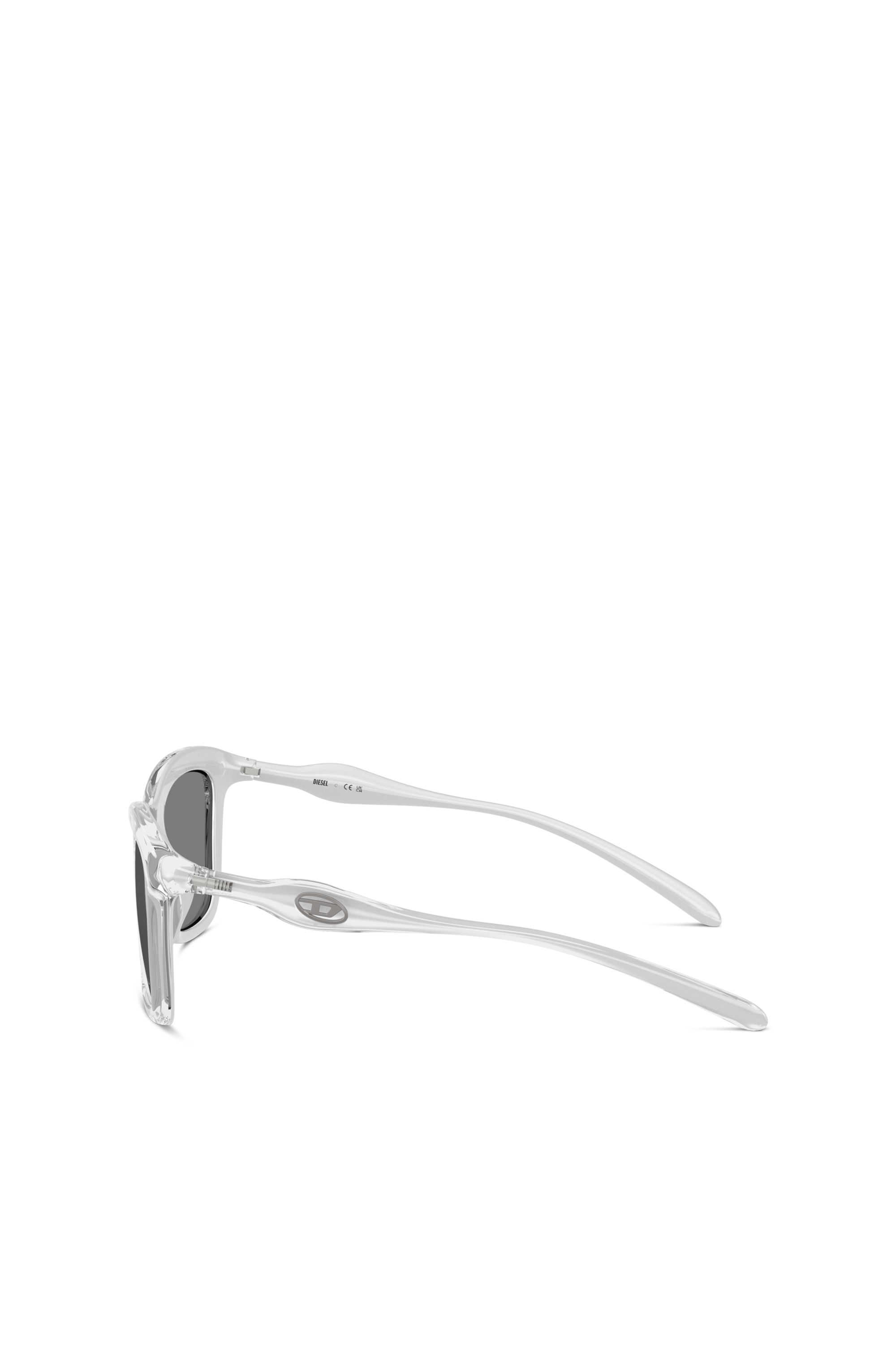 Diesel - 0DL3008U, Occhiali da sole quadrati Unisex in Grigio - 3