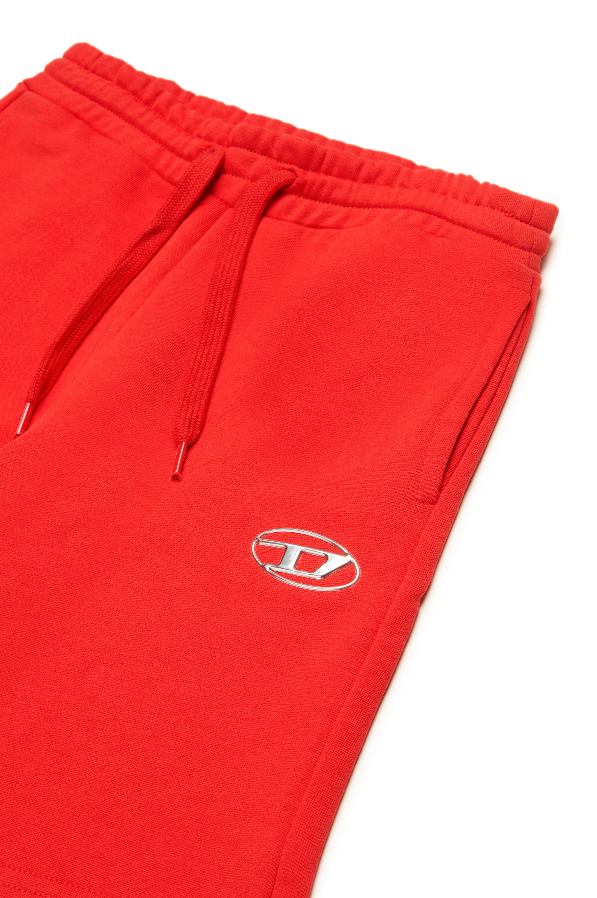 Diesel - PMACISHORT, Shorts sportivi con Oval D effetto metallo Uomo in Rosso - 3