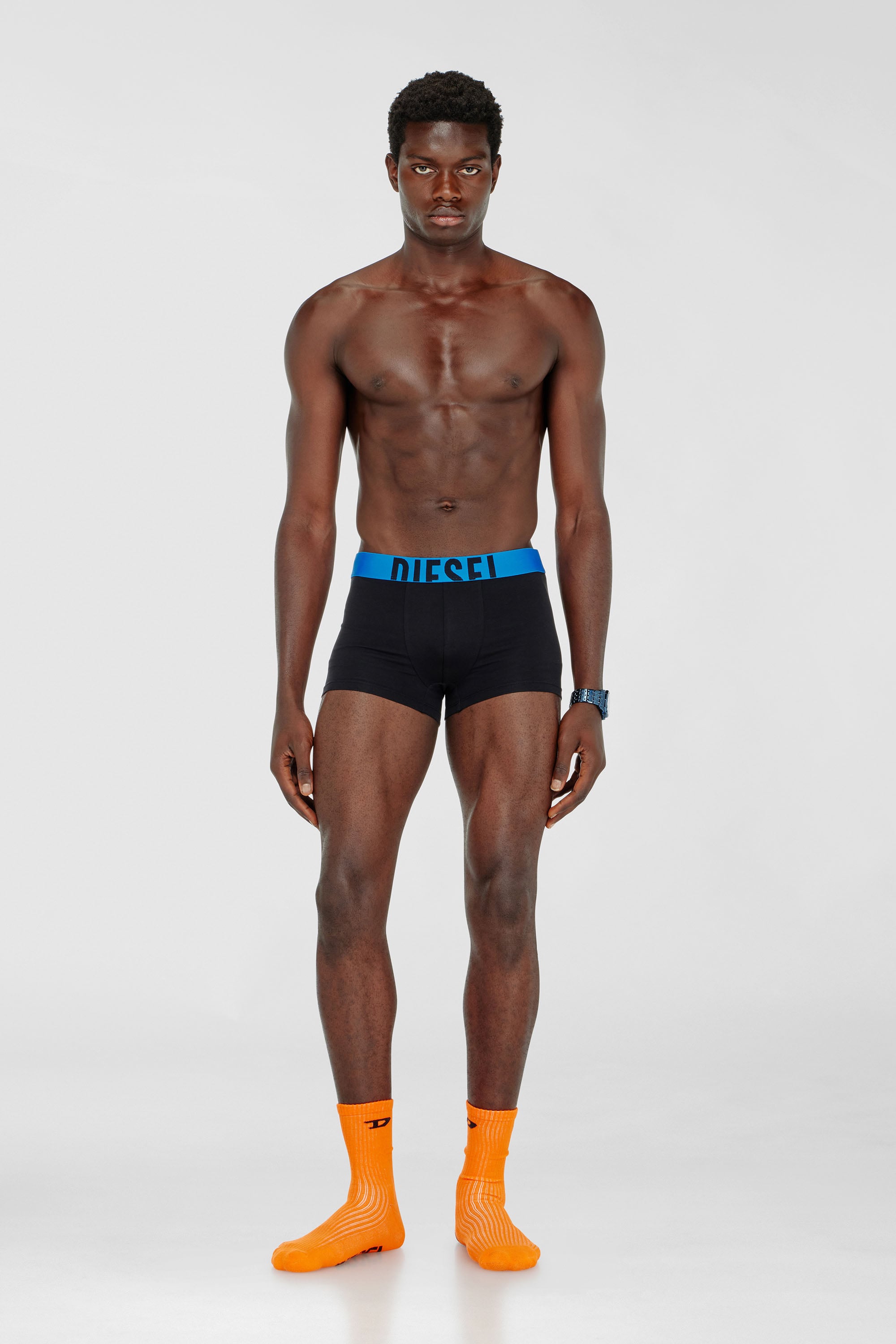 Diesel - DAMIEN-D-POP-3PACK-40, Set da tre boxer in cotone stretch Uomo in Nero - 2