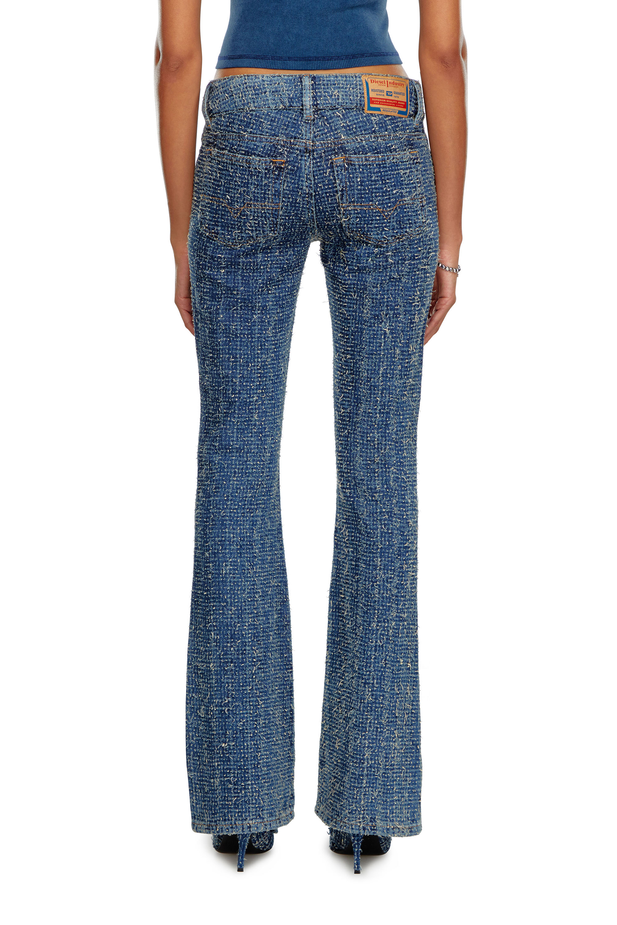 Diesel - Donna Bootcut and Flare Jeans D-Ebush 0PGAH, Blu medio - Image 3