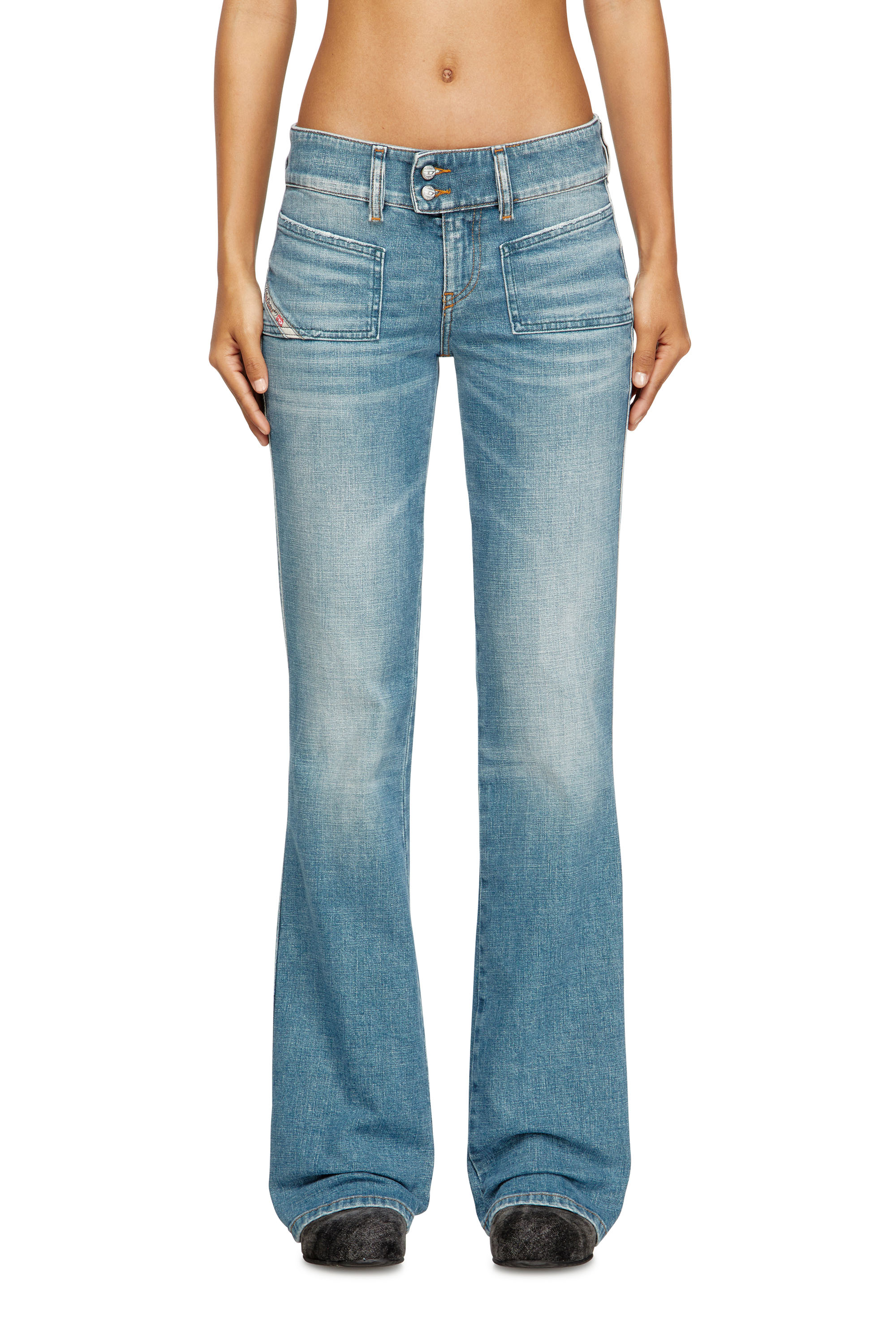 Diesel - Woman's Bootcut Jeans D-Hush 09M58, Medium blue - 1