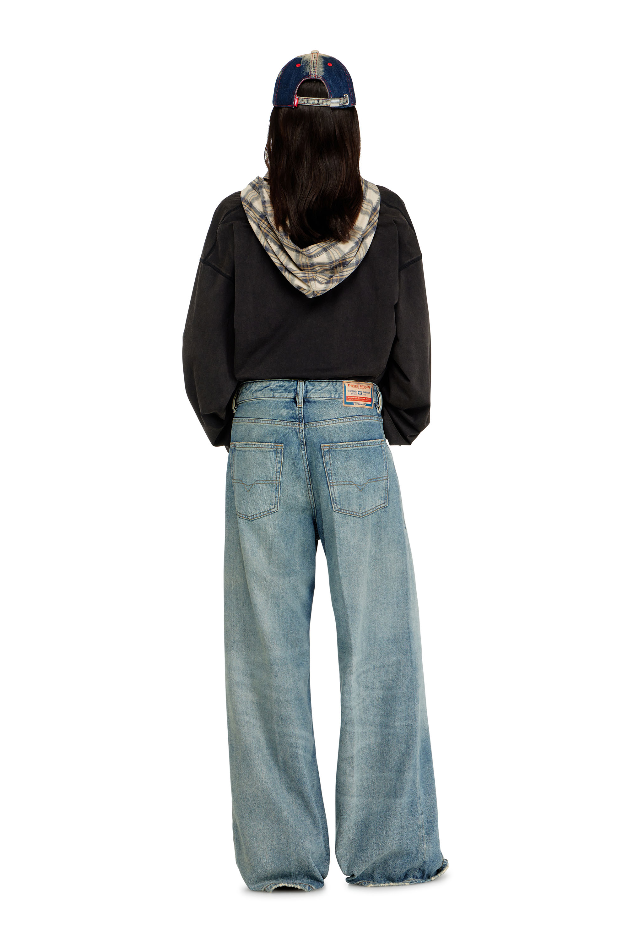 Diesel - Relaxed Jeans 1996 D-Sire 0BEBL Donna, Blu medio - Image 3