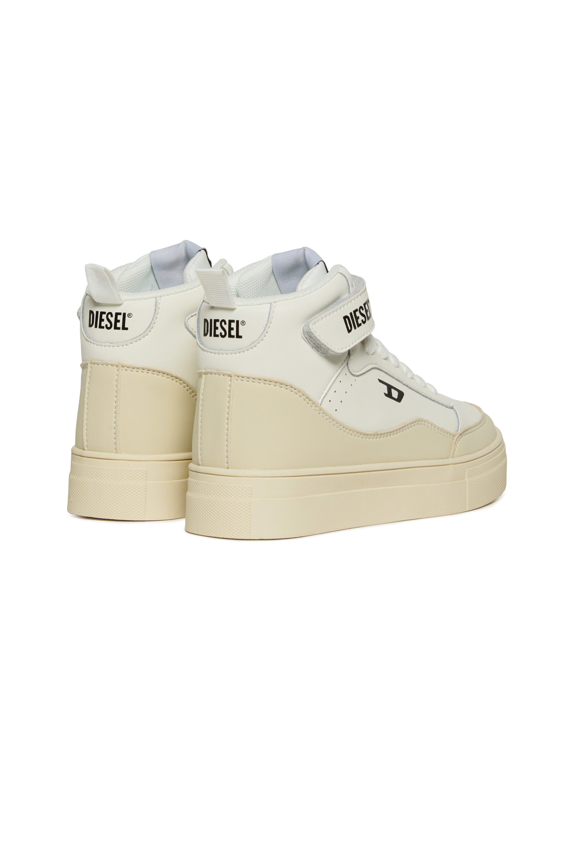 Diesel - S-TRACKER D, S-Tracker D - Sneakers in pelle con lacci e strap Unisex in Bianco - 3