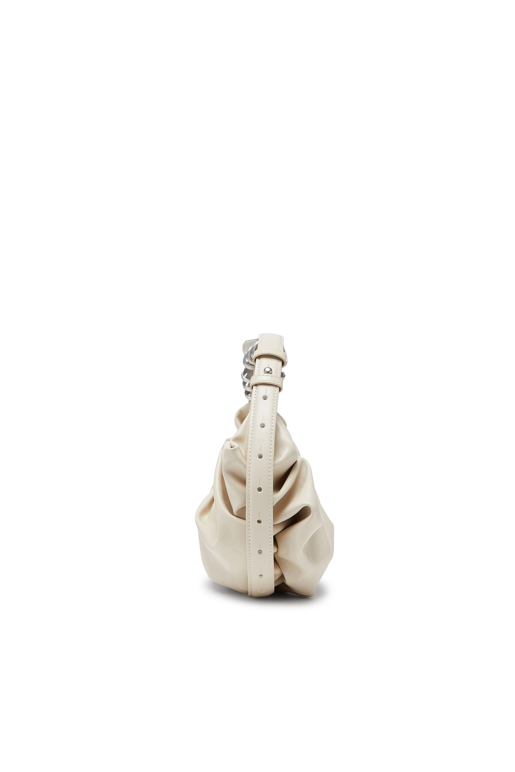 Diesel - GRAB-D HOBO S, Grab-D-Borsa hobo piccola arricciata Donna in Bianco - 4