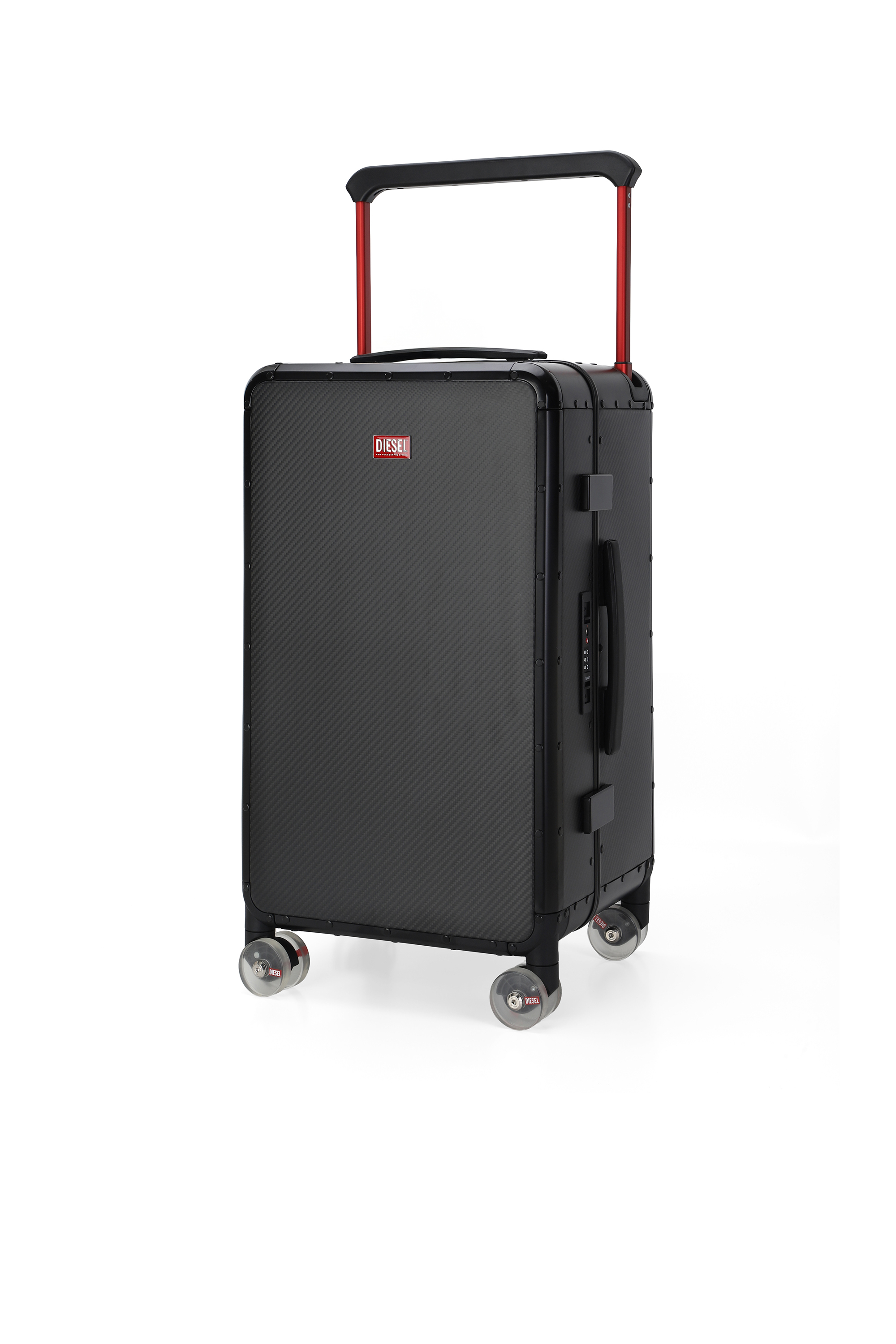 Diesel - DSL CARBON FIBER TROLLEY-BLACK- DSL001, Valigia in fibra di carbonio taglia M Unisex in Nero - 5