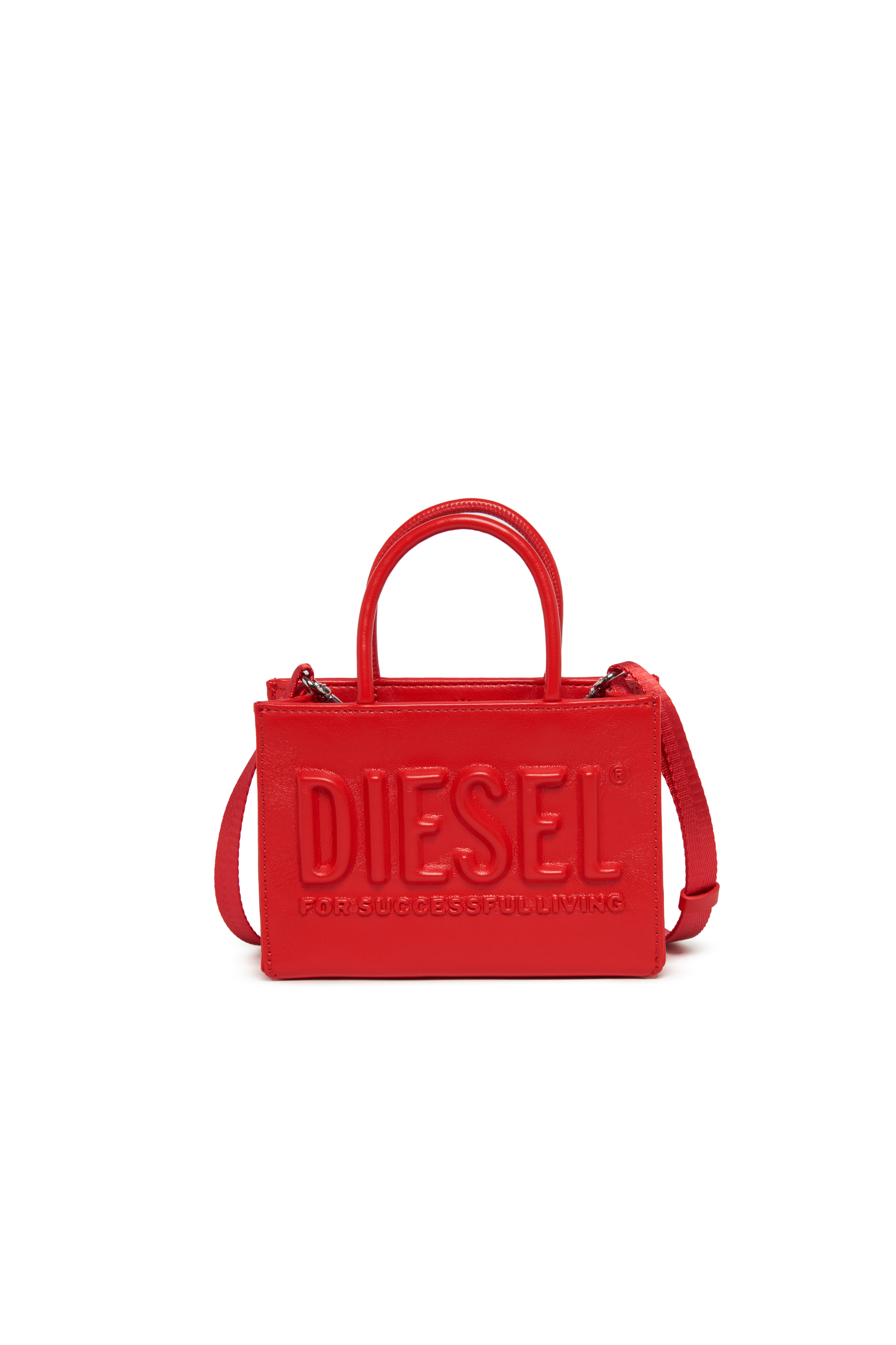 Diesel - DSL 3D MINI BAG, Dsl 3D - Borsa con manici Donna in Rosso - 1