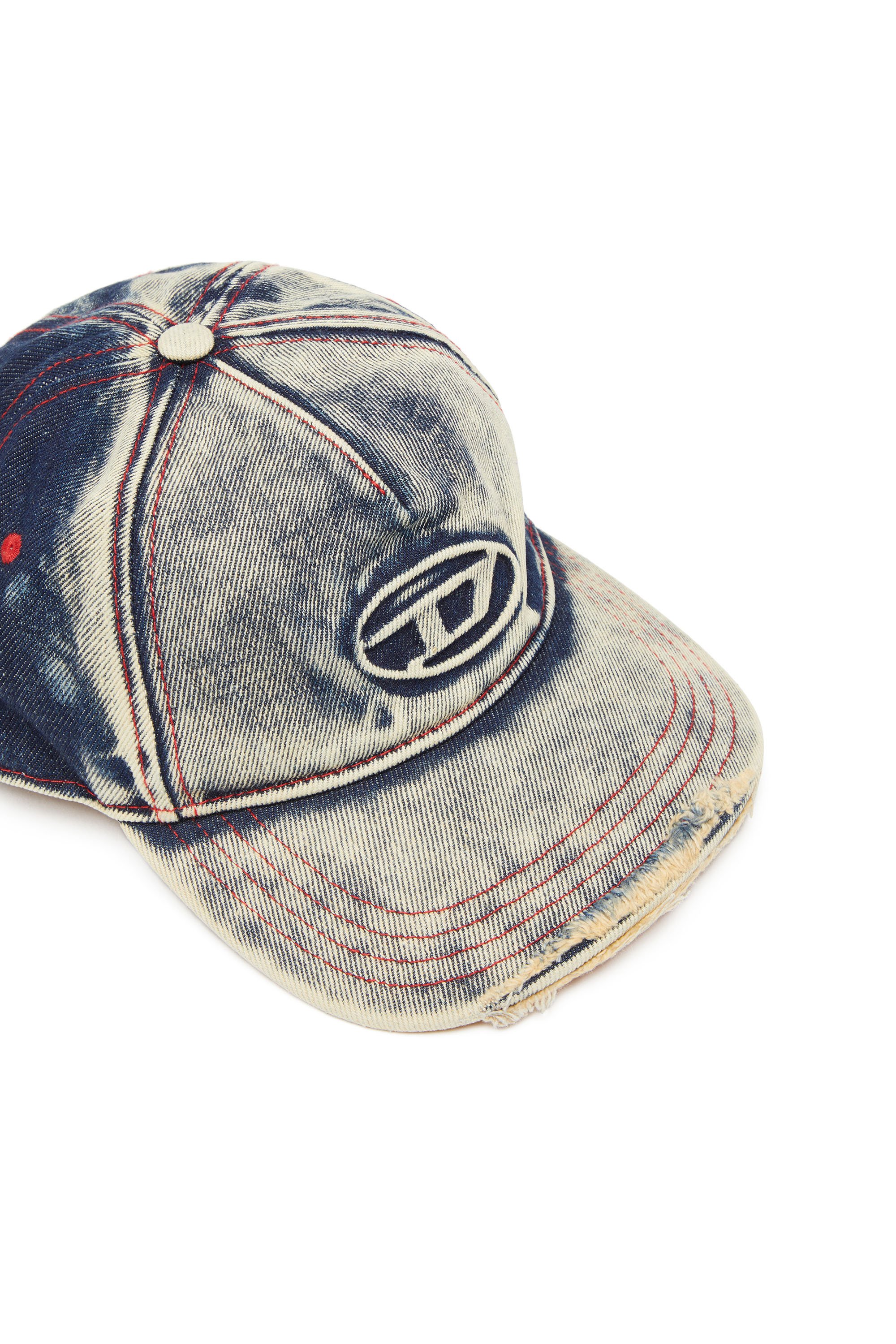 Diesel - C-SEYMON, Berretto da baseball in denim trattato Unisex in Multicolor - 3