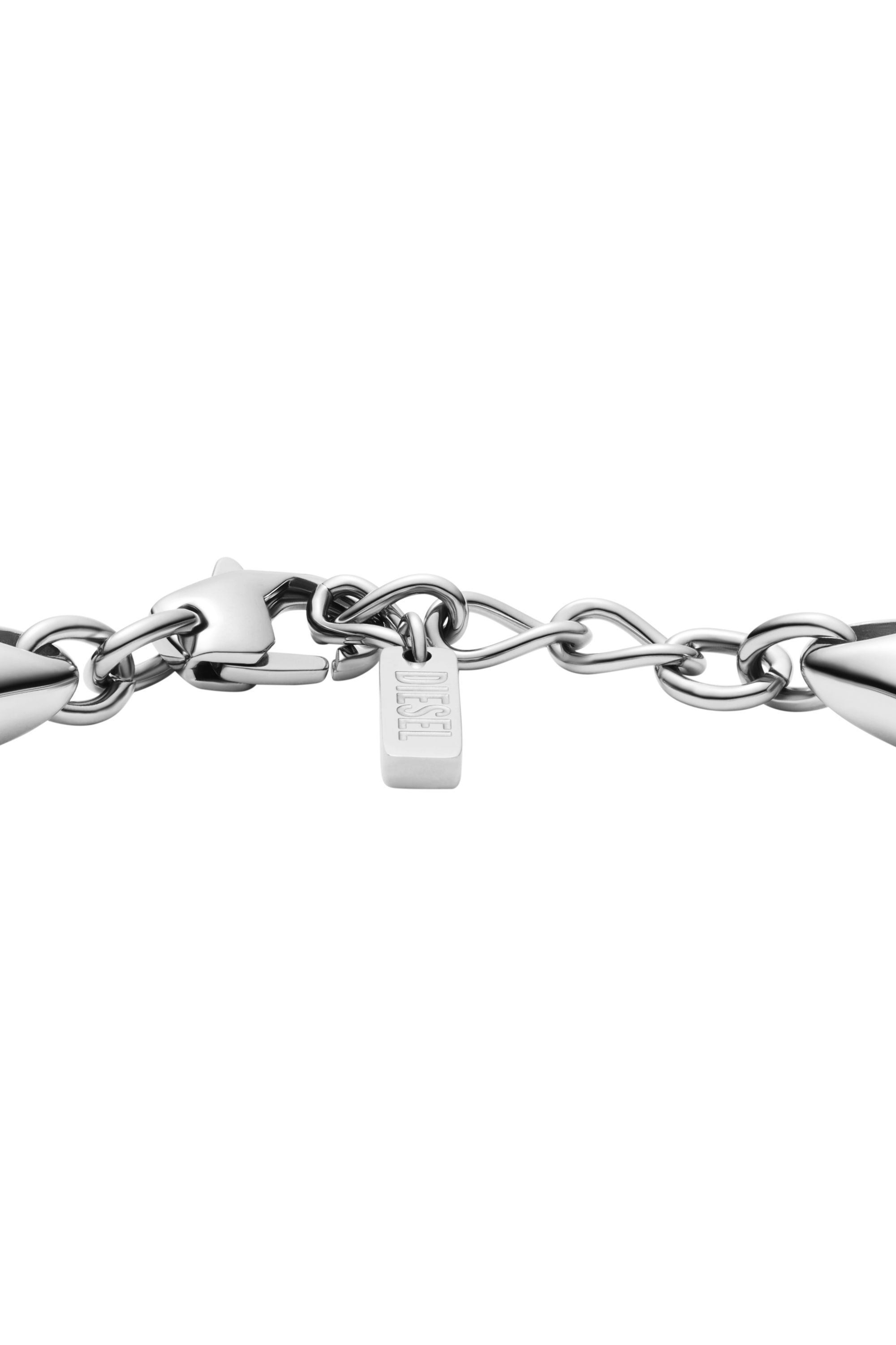 Diesel - DX1643040 JEWELLERY, Unisex's Stainless steel bangle bracelet in Silver - 2