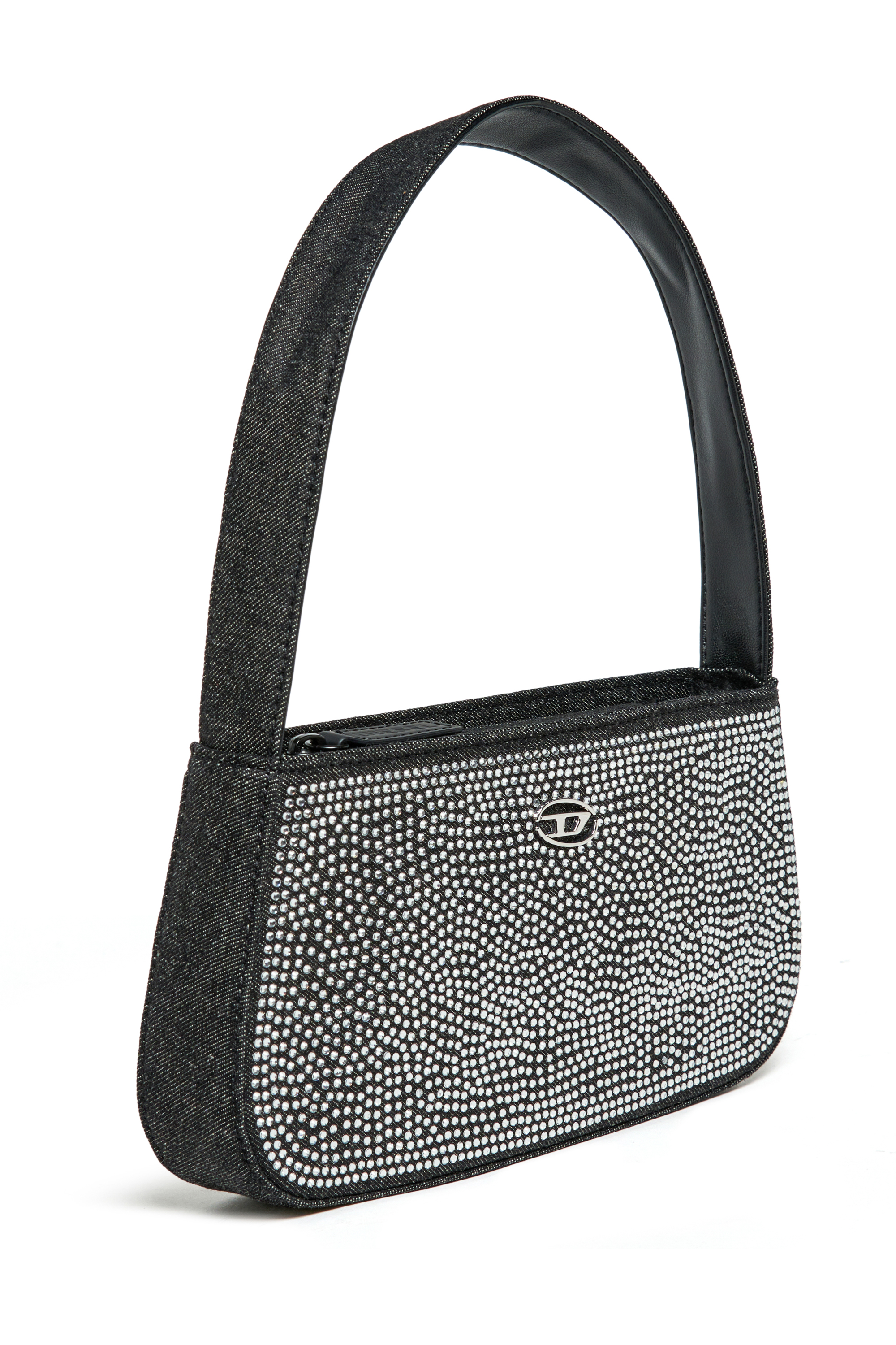 Diesel - WJULIE, WJulie - Borsa in cotone con strass Donna in Nero - 3