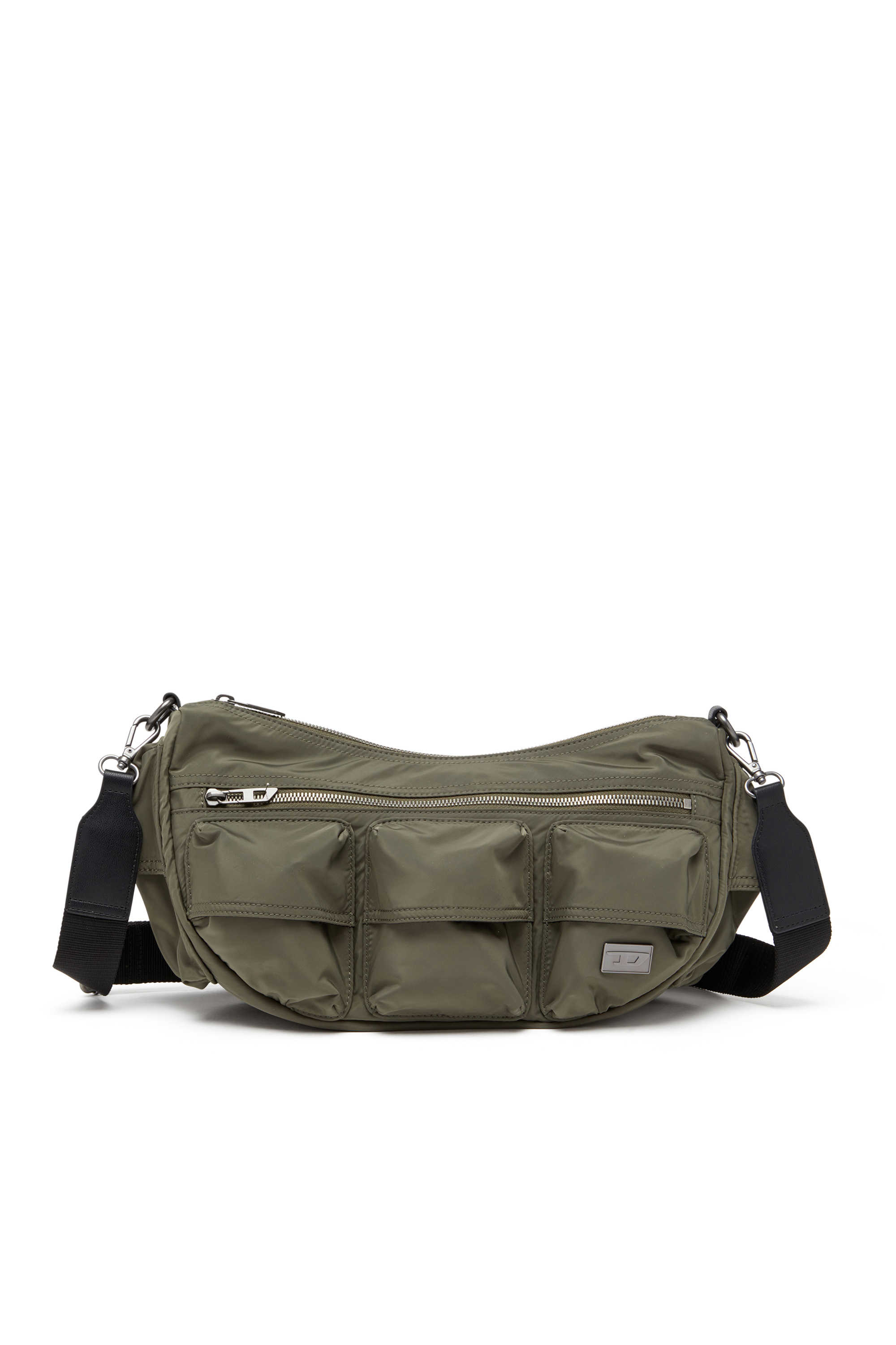 Diesel - MULTI-PKTS SHOULDER BAG X, Borsa multitasche in tessuto utility Unisex in Verde - 1