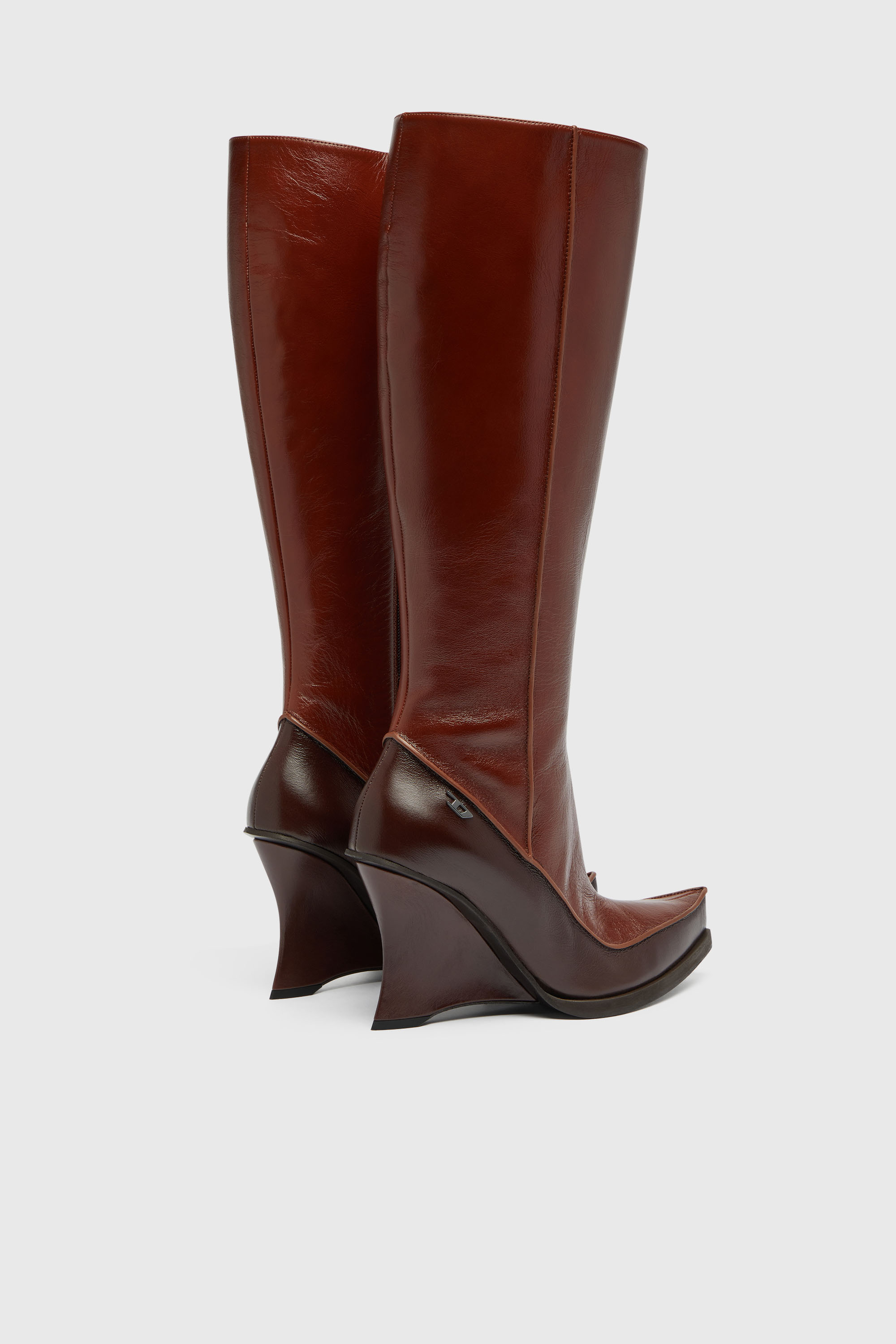Diesel - D-LUCETTE-90-KB W, D-Lucette-Stivali al ginocchio in pelle Donna in ToBeDefined - 3