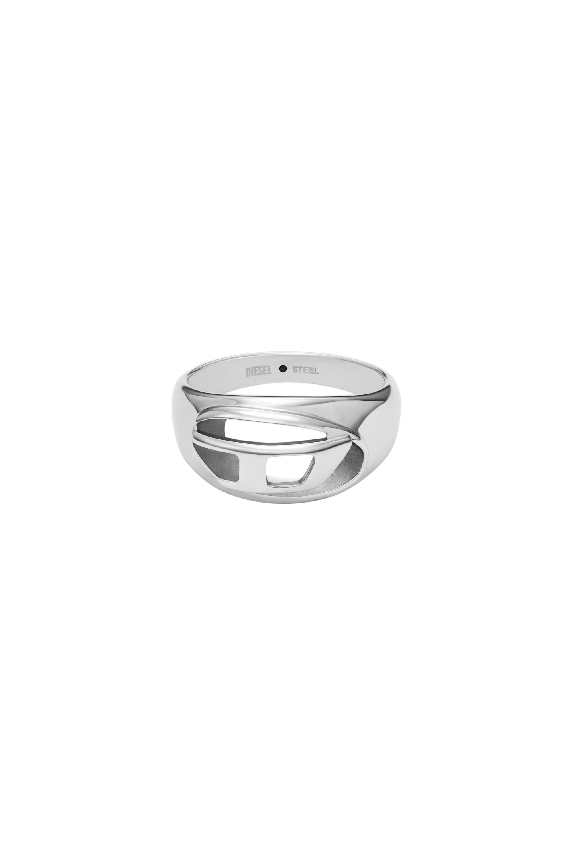 Diesel - DX1715040, Anello a fascia in acciaio inox Unisex in Argento - 2
