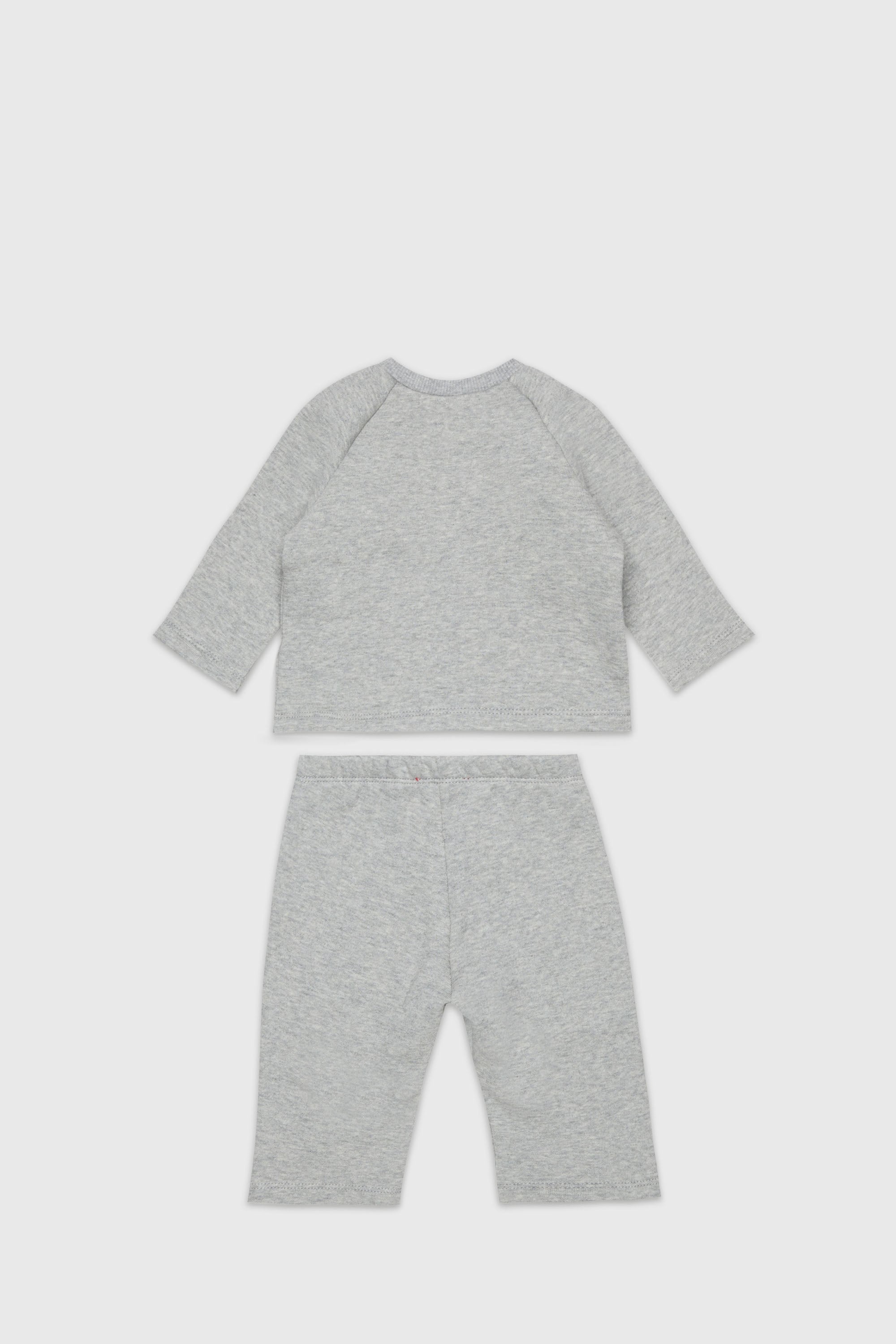 Diesel - SLUPY-SET-NB, Set neonato con stampa logo Unisex in Grigio - 2