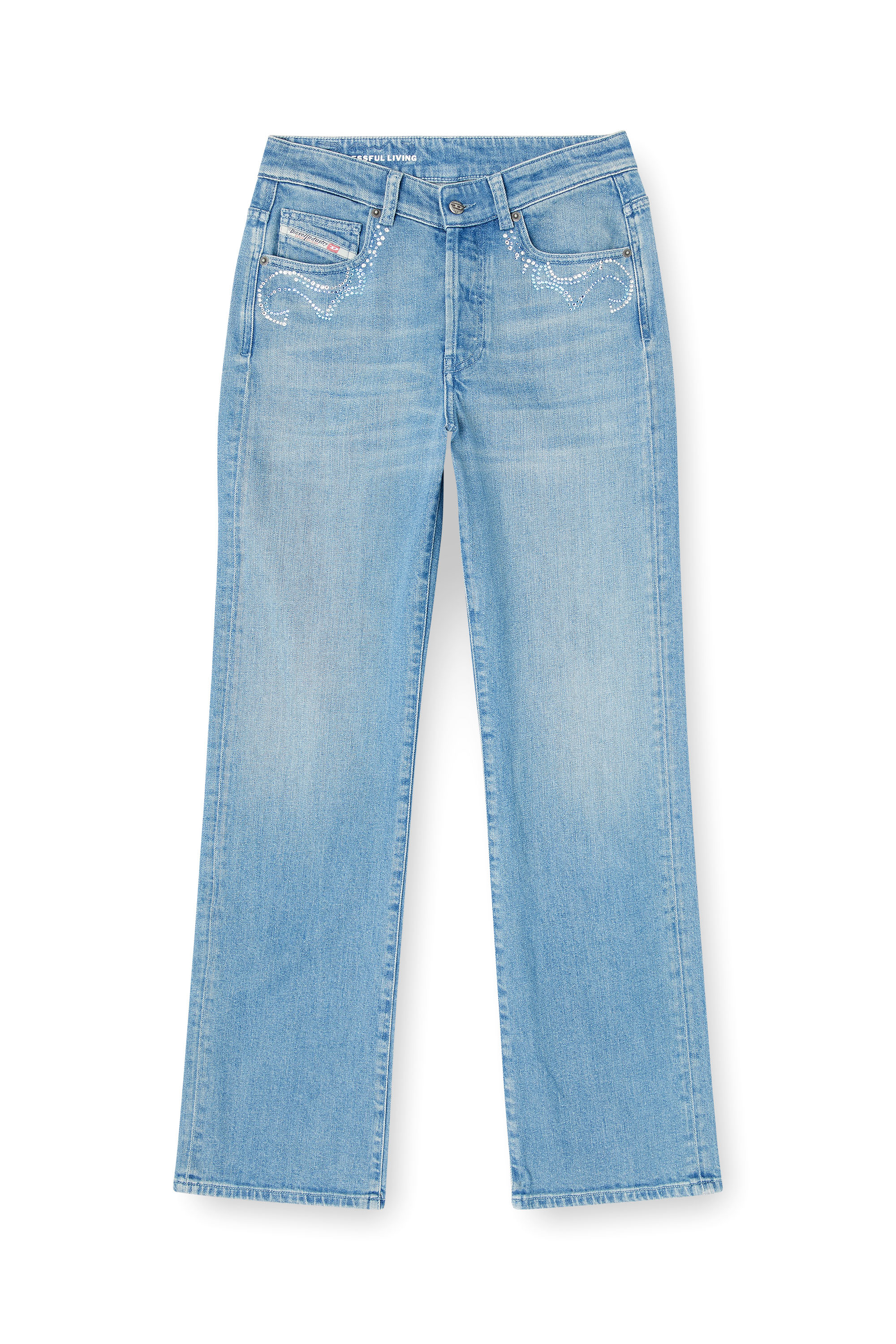 Diesel - Regular Jeans 1971 D-Sent 09Q18 Donna, Blu Chiaro - Image 3