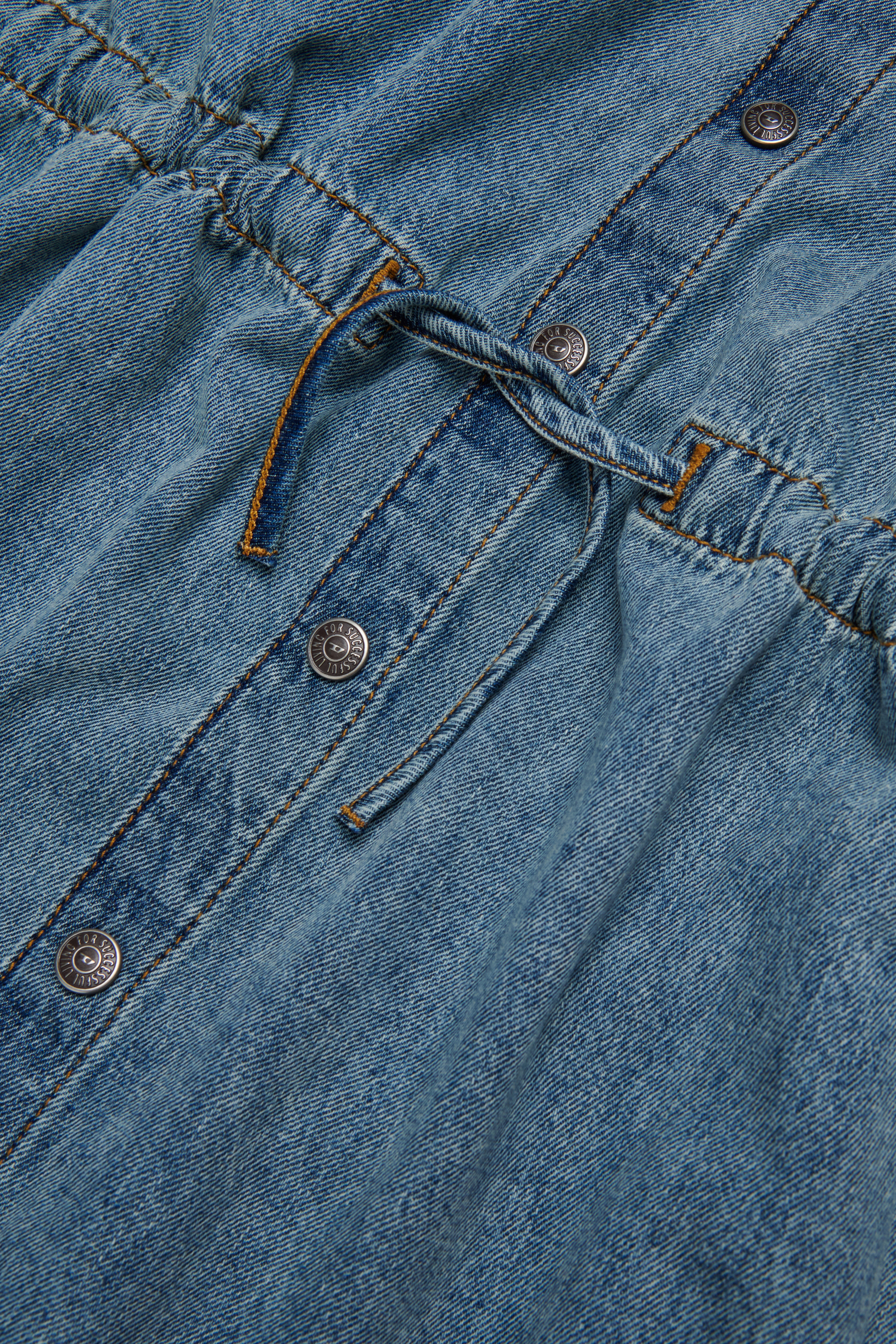 Diesel - DREAMY, Abito in denim con coulisse Donna in Blu - 4