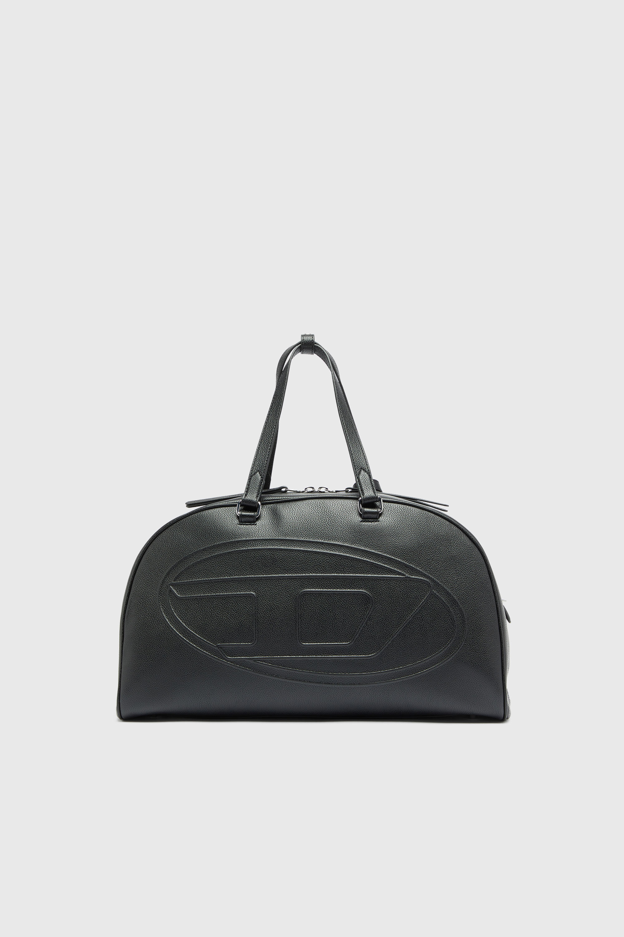 Diesel - 1DR DOME DUFFLE, 1DR Dome - Borsa da viaggio in pelle con Logo Oval D Unisex in Nero - 1