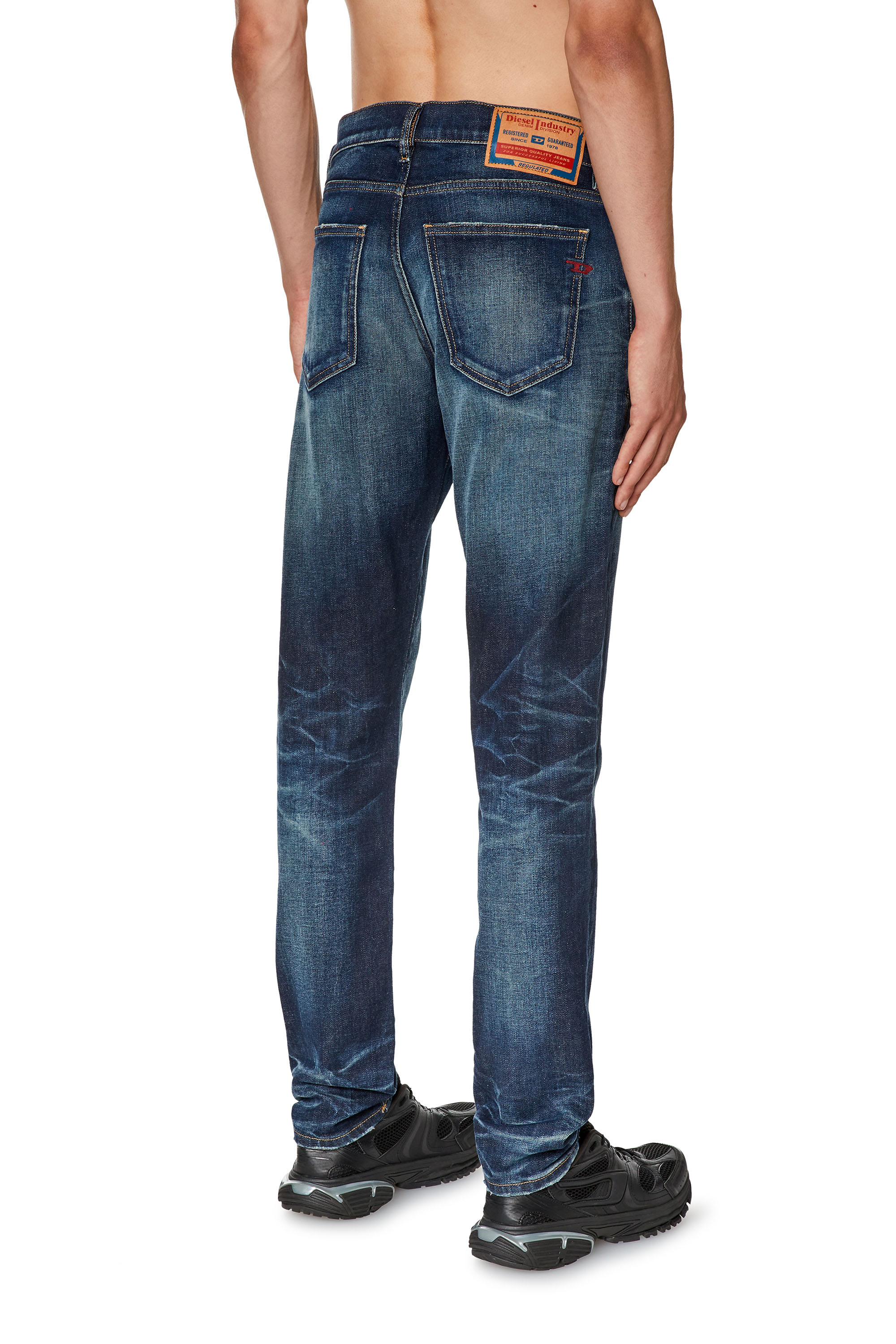 Diesel - Slim Jeans 2019 D-Strukt 09G29, Blu Scuro - Image 3