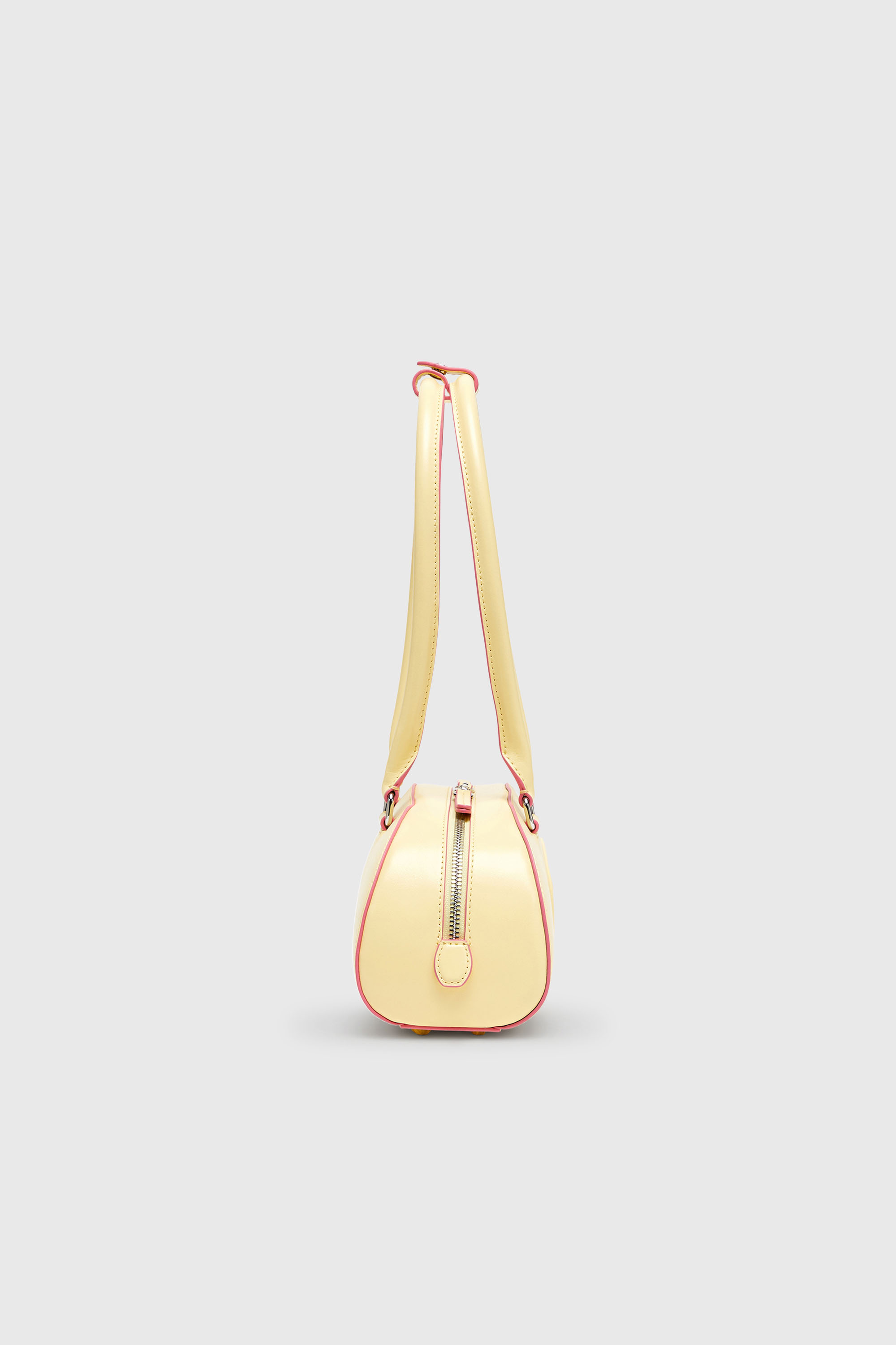 Diesel - 1DR DOME SHOULDER EW, 1DR Dome - Borsa bowling rettangolare in pelle Donna in Giallo - 5