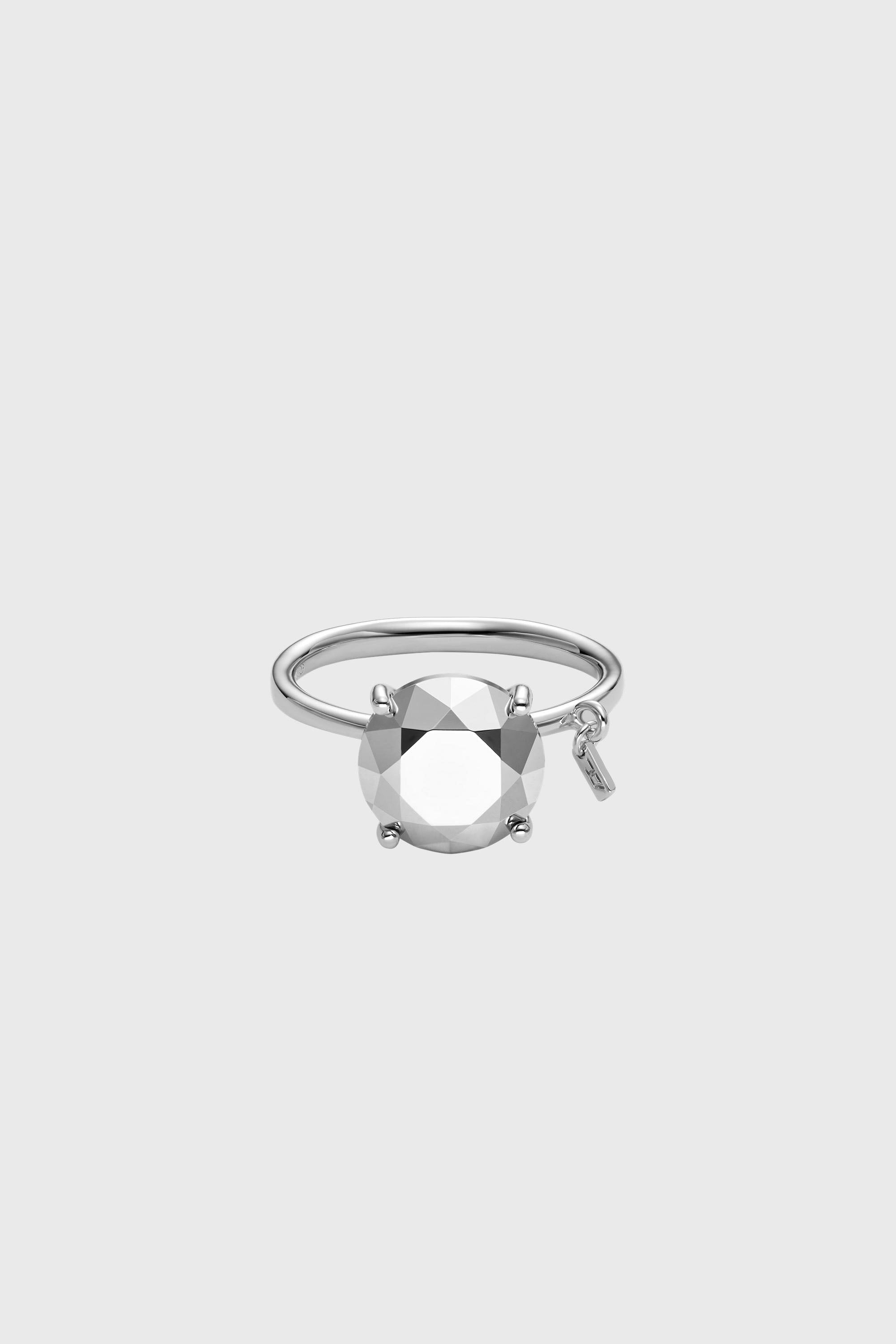 Diesel - DL1353040 STERLING SILVER JEWEL, Anello taglio diamante in argento sterling Unisex in Argento - 2