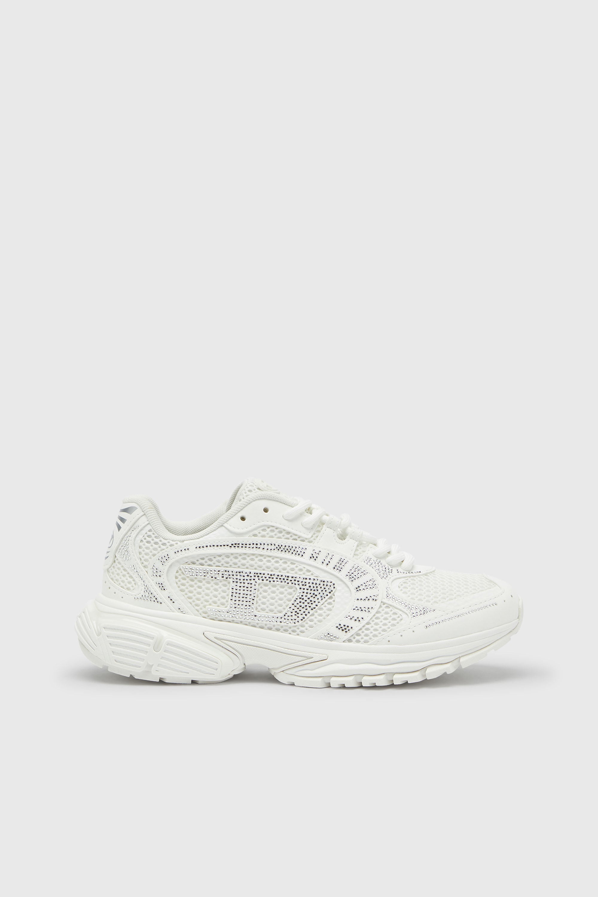 Diesel - S-PRO-V-DENSE LOW W, S-Pro-V-Dense - Sneakers in mesh con cristalli Donna in Bianco - 1
