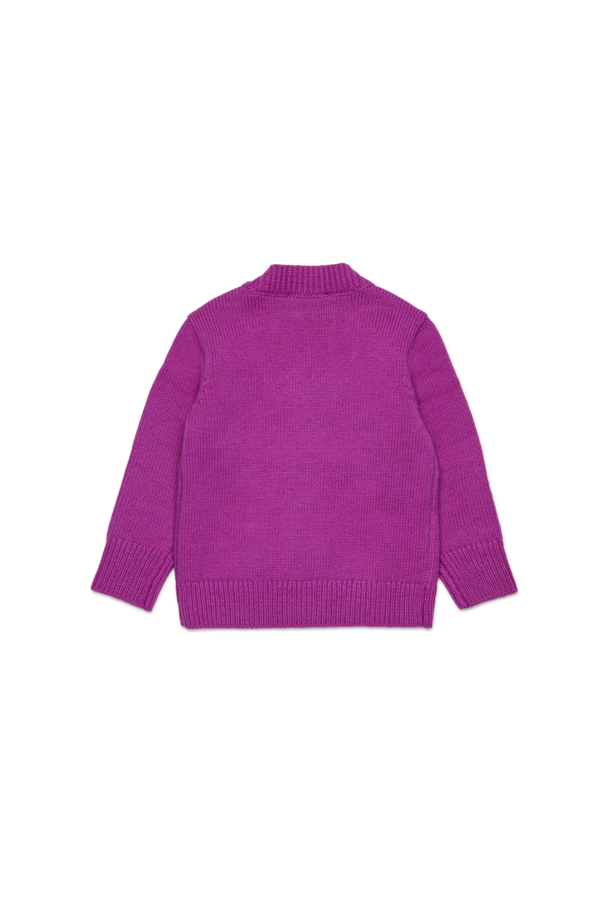 Diesel - KLONCARDIGANB, Cardigan in misto lana Unisex in Viola - 2