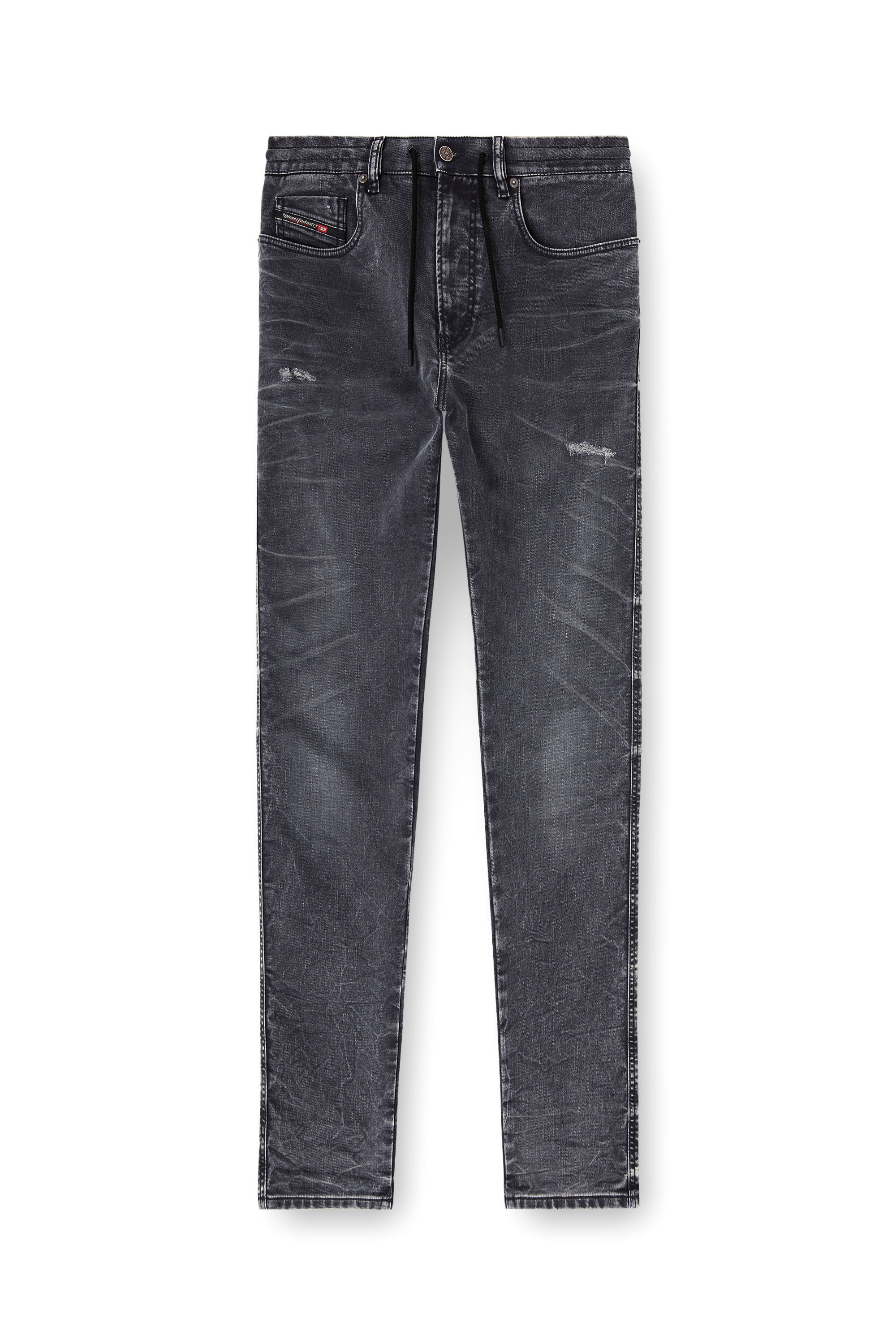 Diesel - Slim 2062 D-Strukt Joggjeans&reg; 068UF Uomo, Nero/Grigio scuro - Image 2