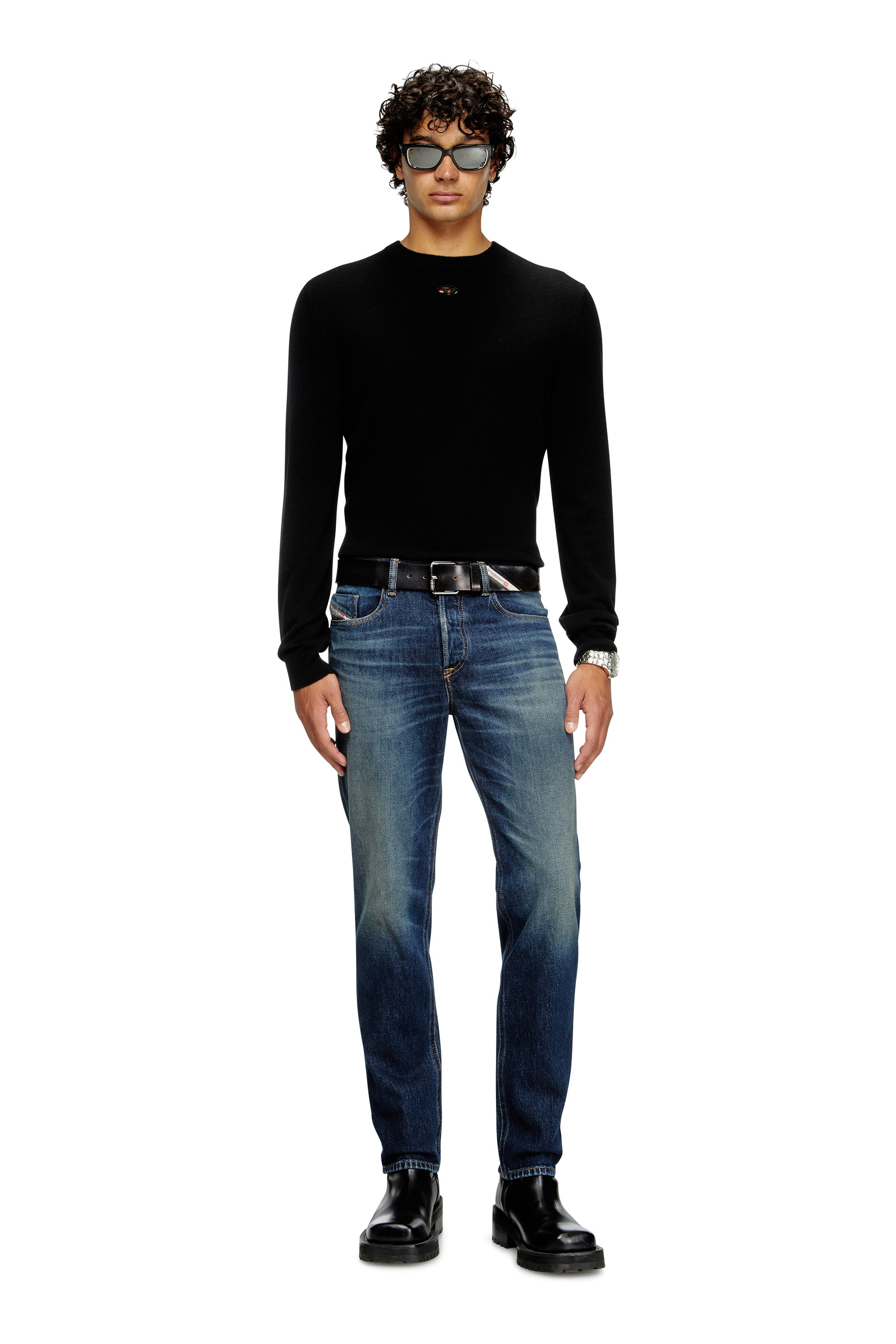 Diesel - Regular Jeans 2023 D-Finitive 09M10 Uomo, Blu Scuro - Image 1