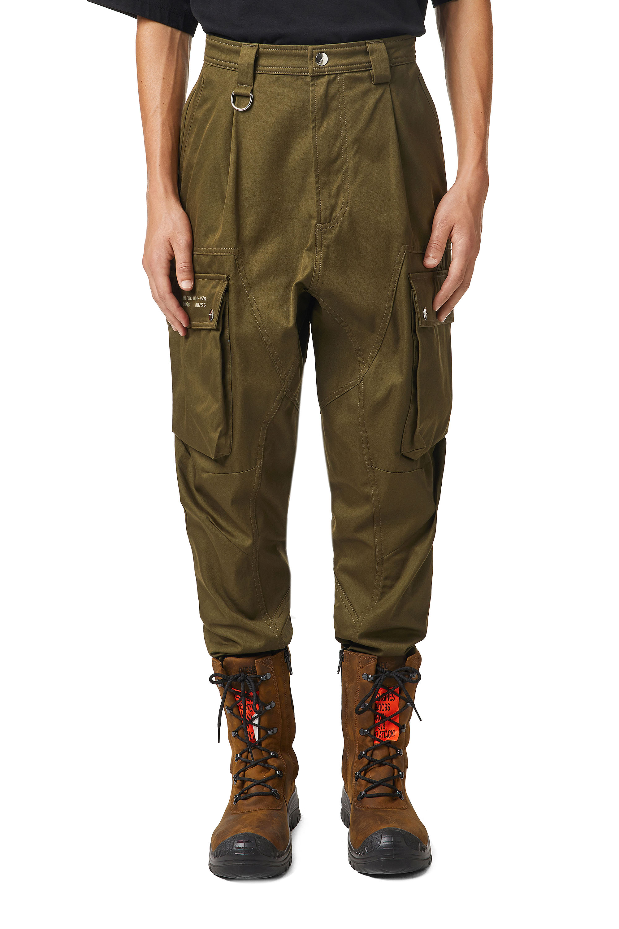 P-BARTOON, Verde Militare - Pantaloni