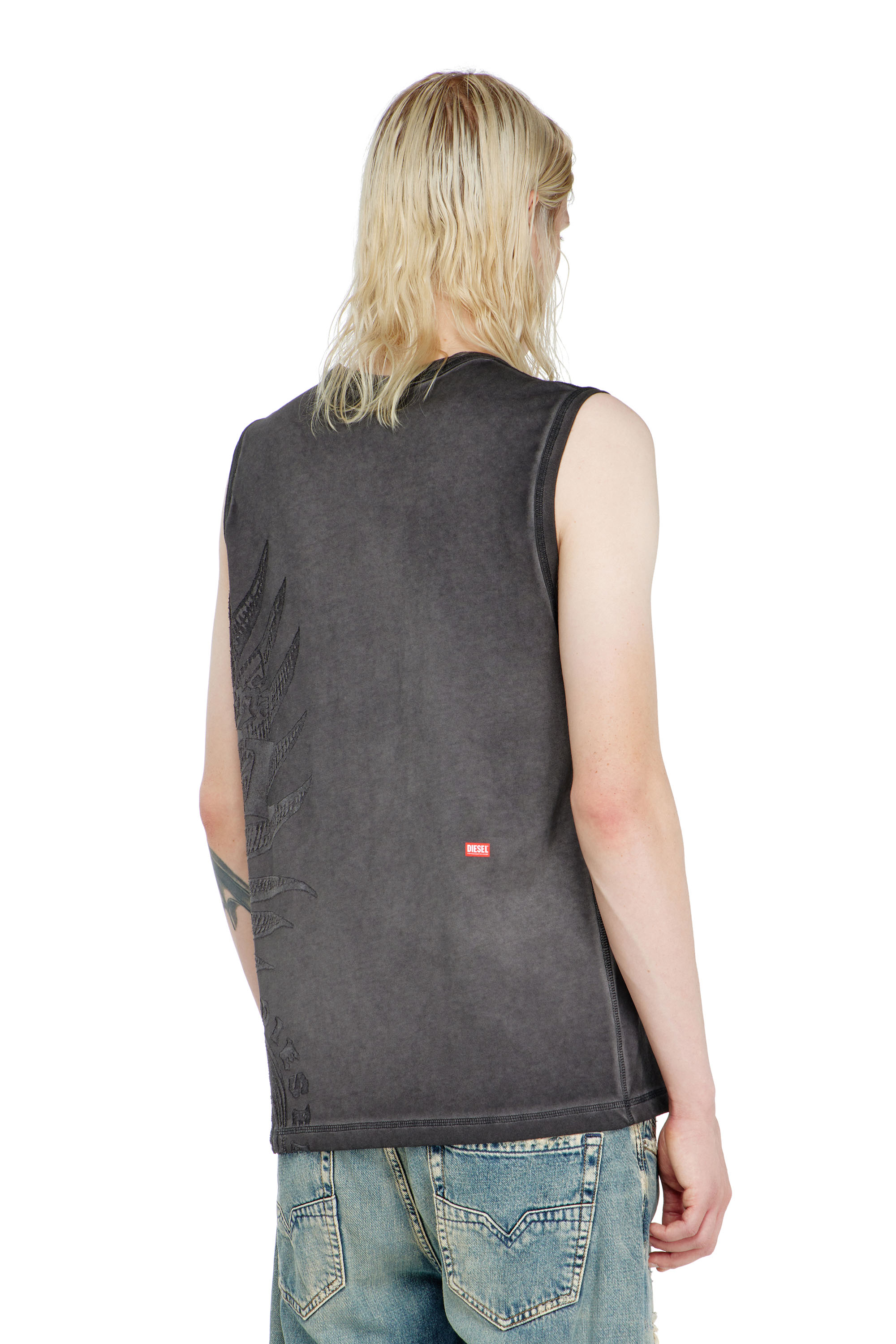 Diesel - T-RAWBISCO, Top smanicato con grafiche in rilievo Uomo in ToBeDefined - 4