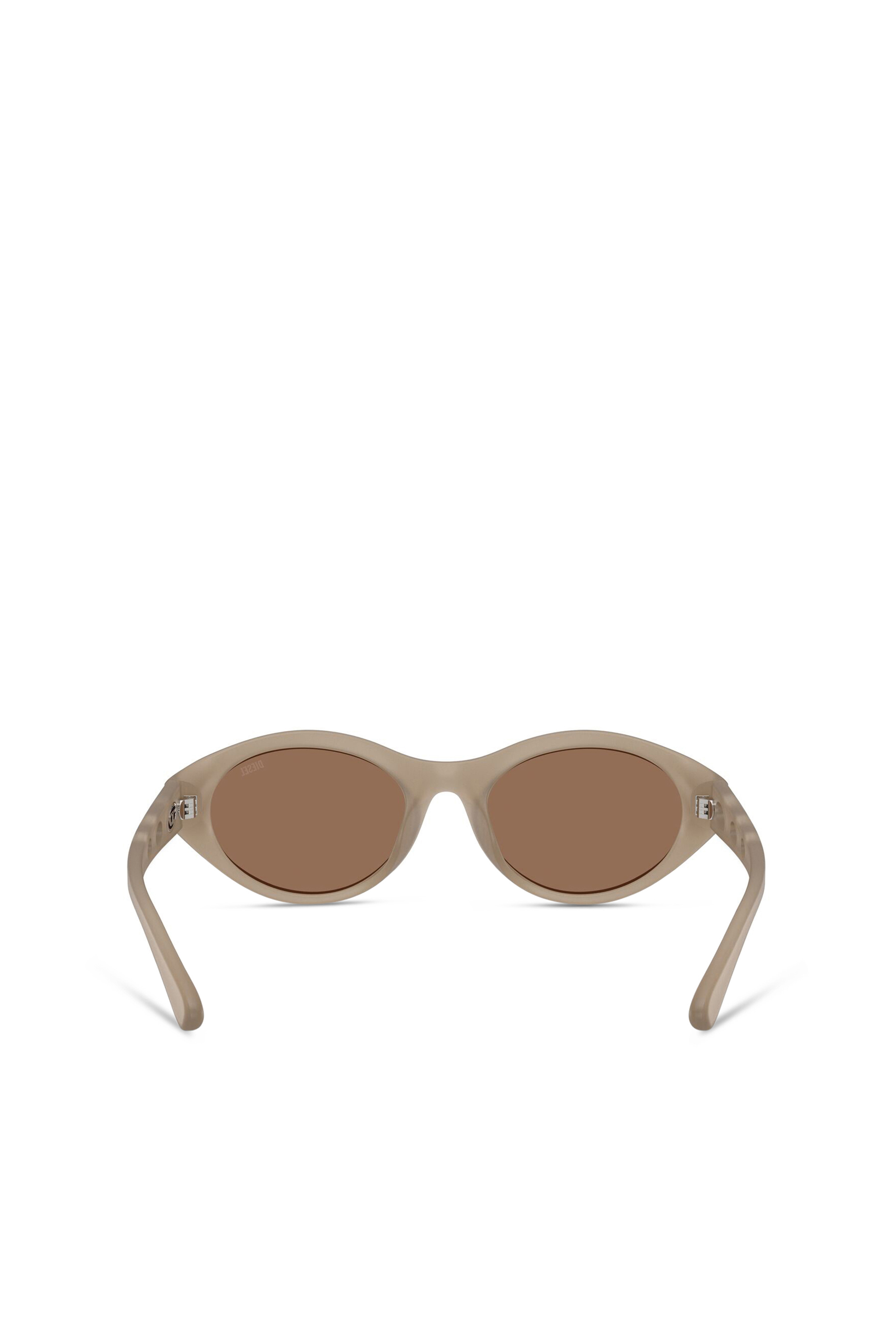 Diesel - 0DL3005U, Occhiali da sole ovali Unisex in Beige - 3