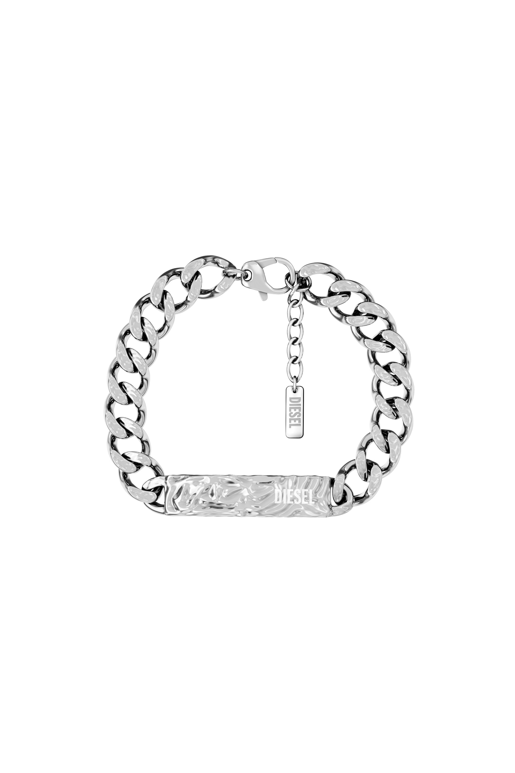 Diesel - DX1732040, Bracciale ID in acciaio inox Unisex in Argento - 1